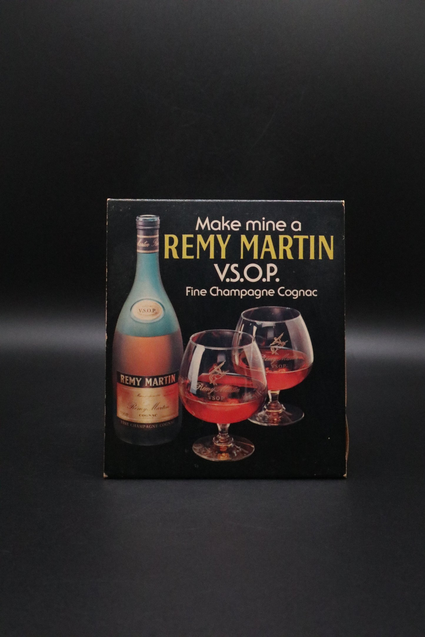 VINTAGE REMY MARTIN V.S.O.P. STANDING MATCH BOX