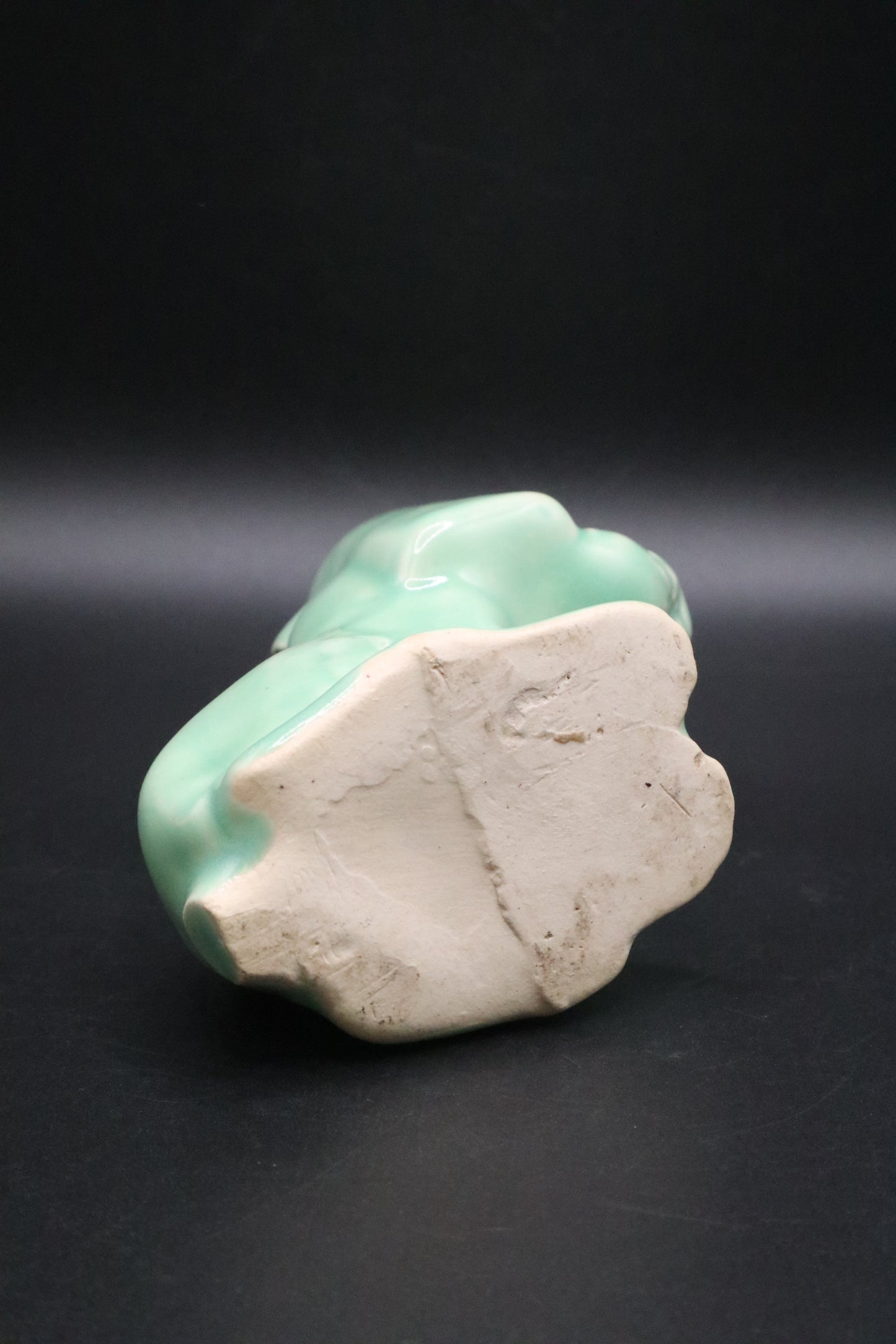 VINTAGE TURQUOISE DOG PLANTER