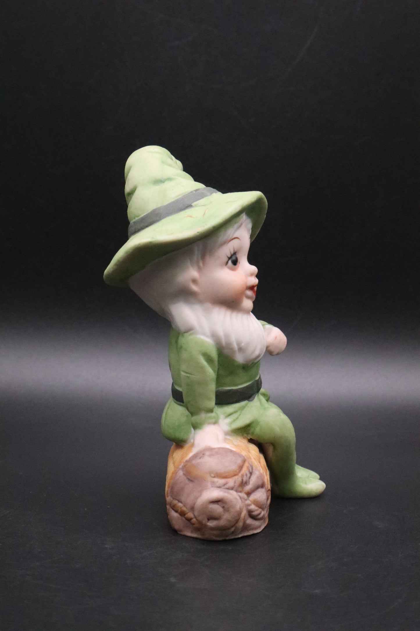 VINTAGE BISQUE IRISH LEPRECHAUN