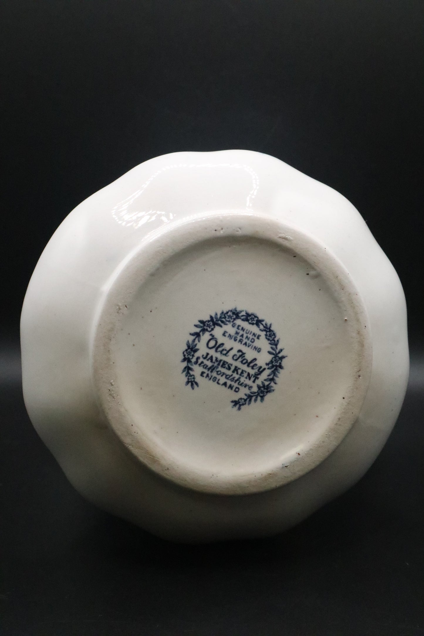 JAMES KENT "OLD FOLEY" BLUE TRANFER PATTERN MILK WATER PITCHER