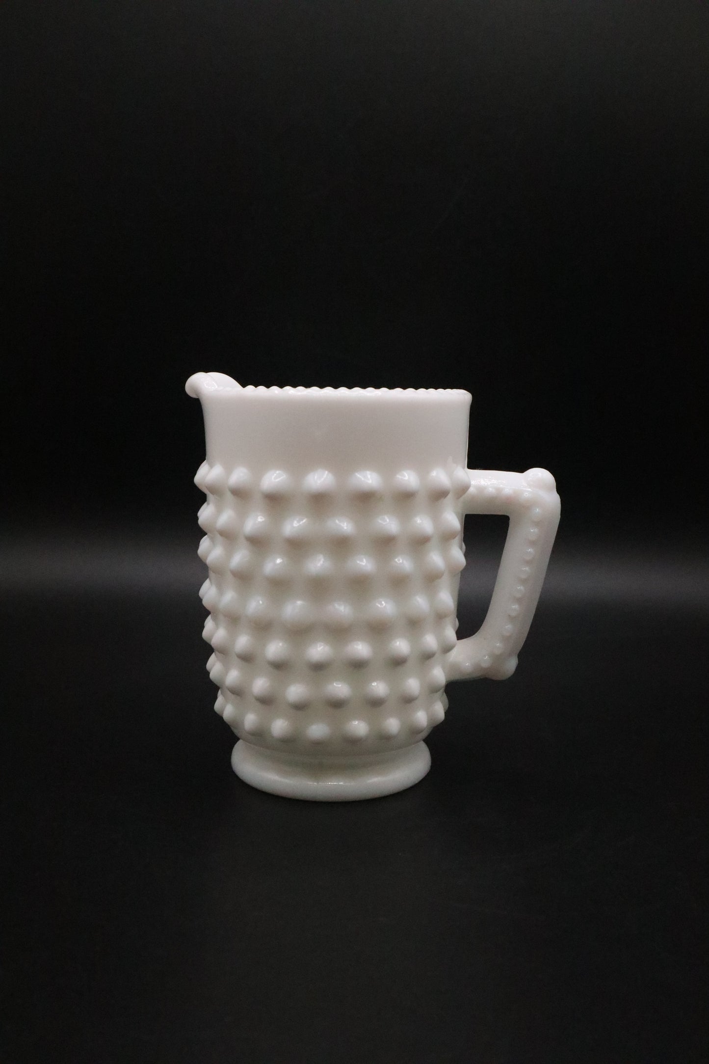 FENTON HOBNAIL MILK GLASSS CREAMER