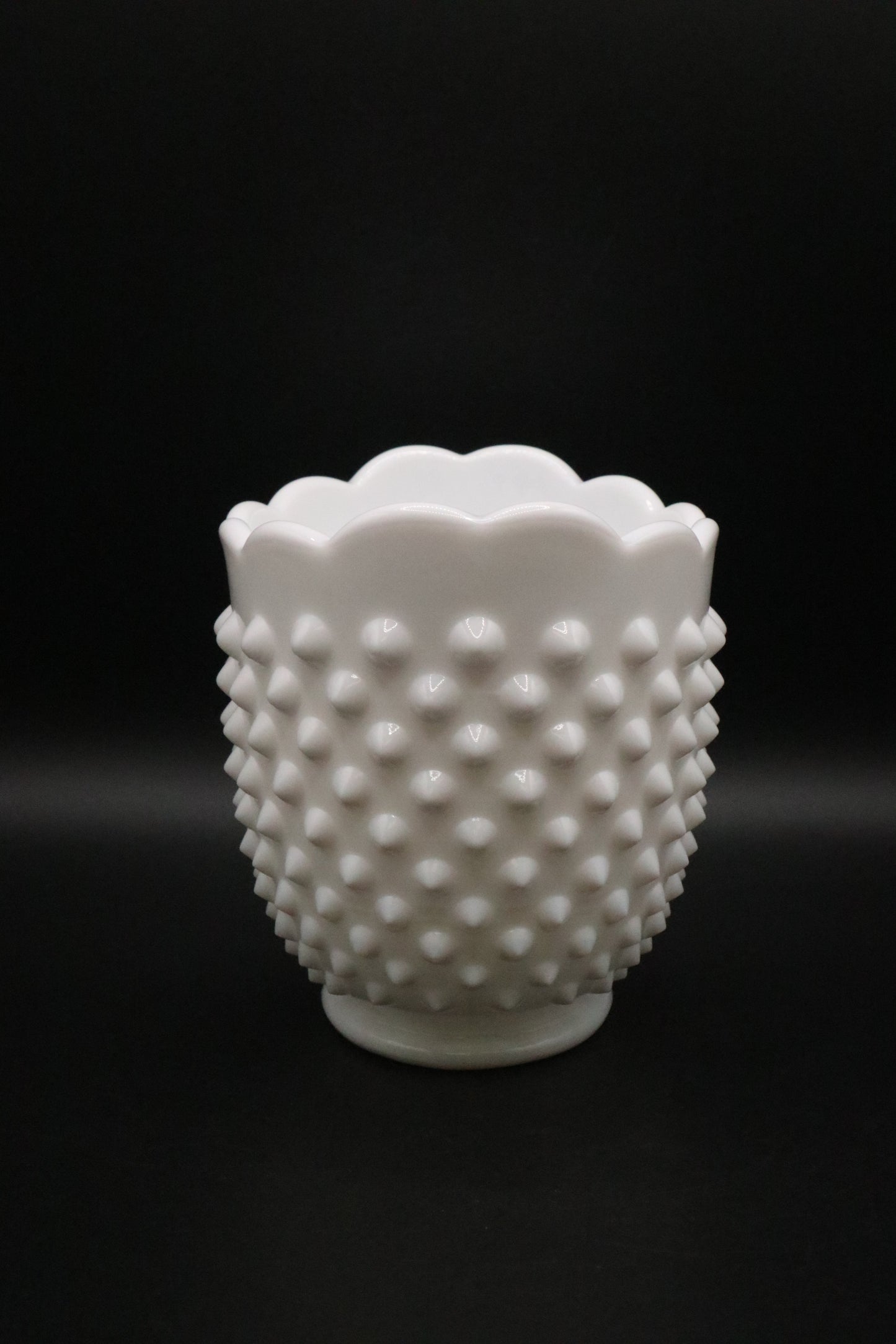 FENTON HOBNAIL MILK GLASS SUGAR AND CREAMER SET