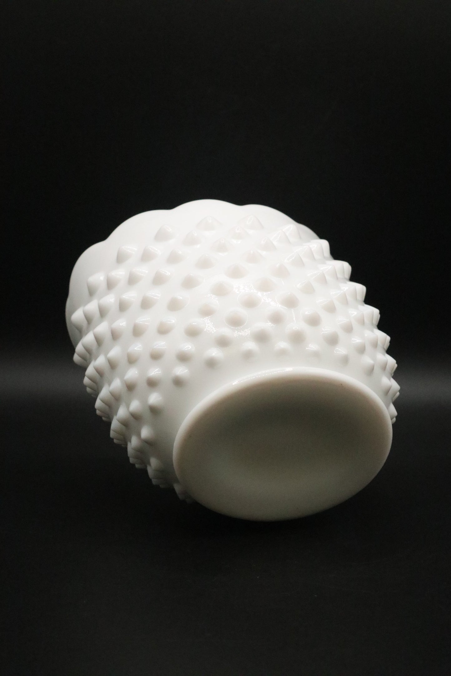 FENTON HOBNAIL MILK GLASS SUGAR AND CREAMER SET