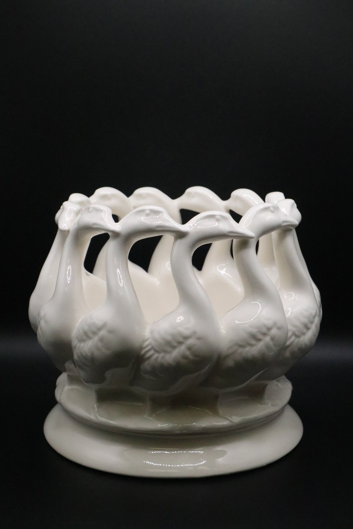 VINTAGE LENWILE ARDALT GEESE CIRCLE PLANTER
