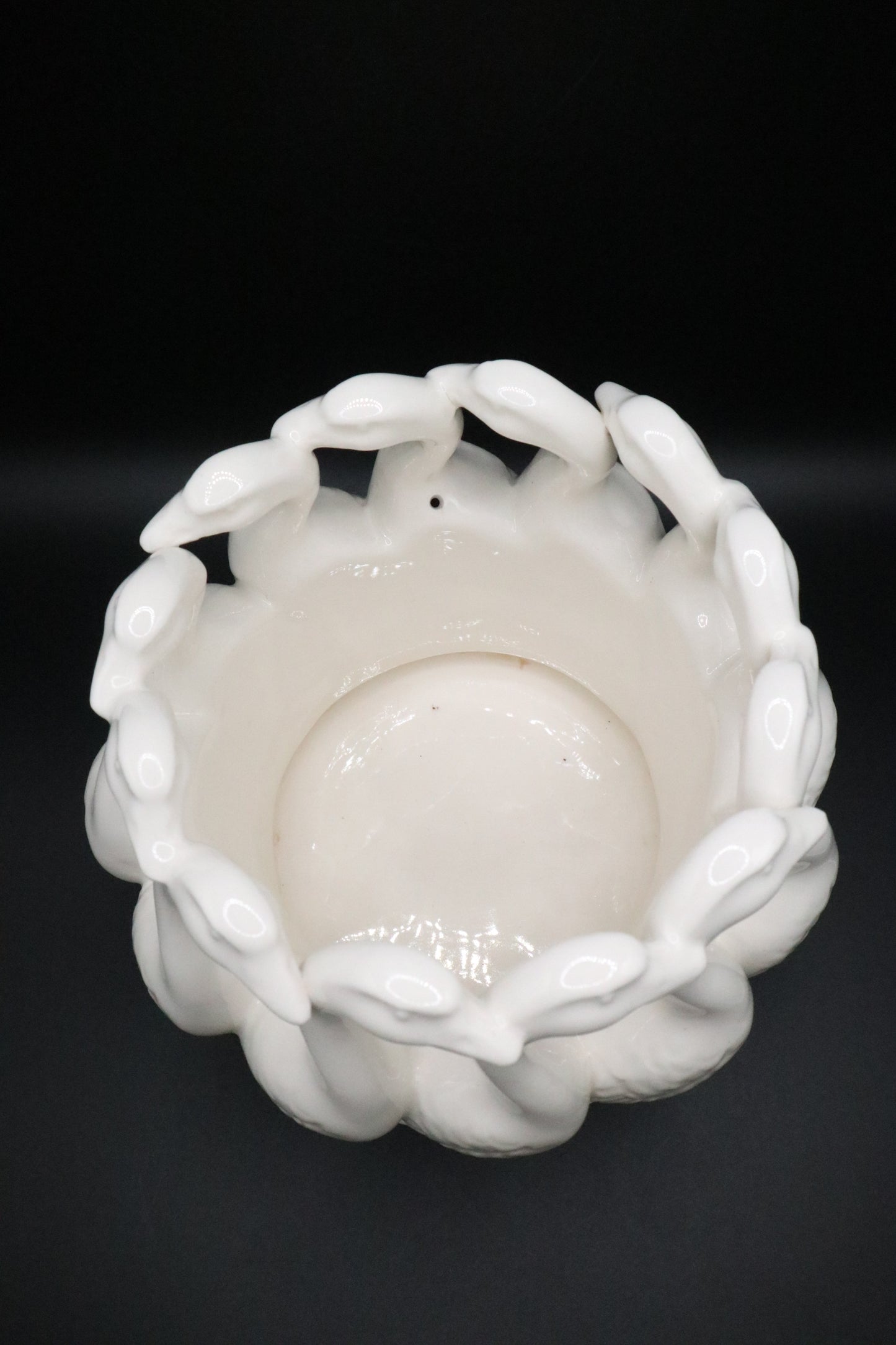 VINTAGE LENWILE ARDALT GEESE CIRCLE PLANTER