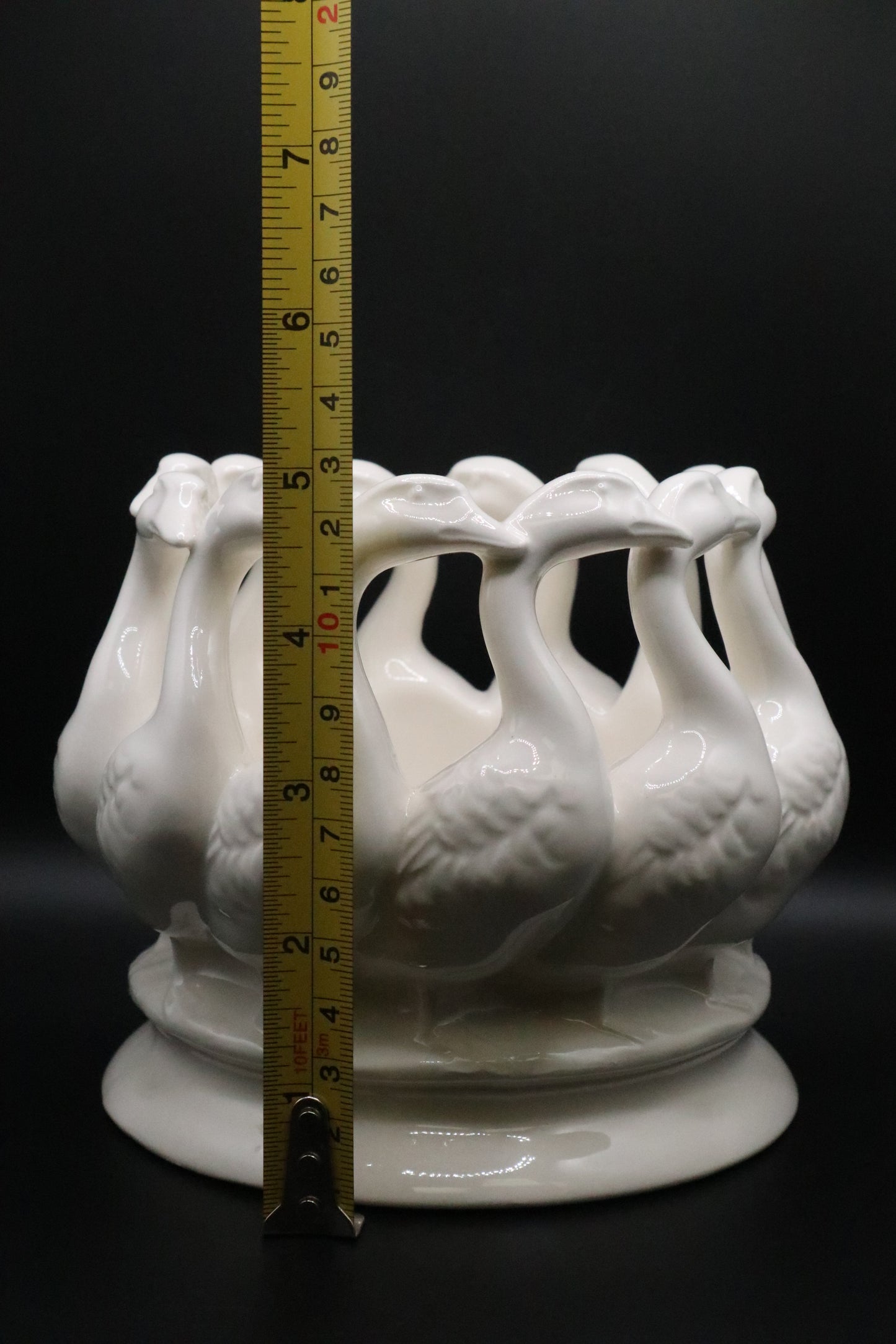 VINTAGE LENWILE ARDALT GEESE CIRCLE PLANTER