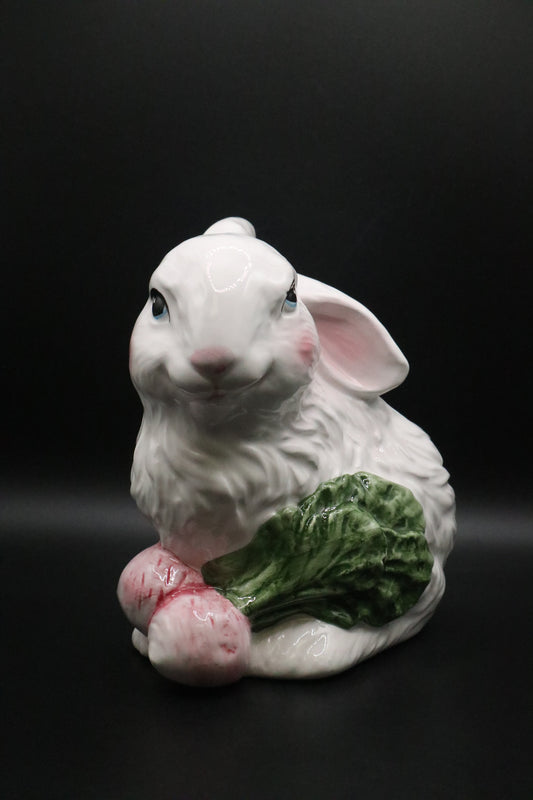 LARGE CERAMIC WHITE RABBIT
