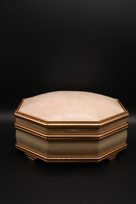 MCM OCTAGONAL JEWELRY BOX WITH MIRROR