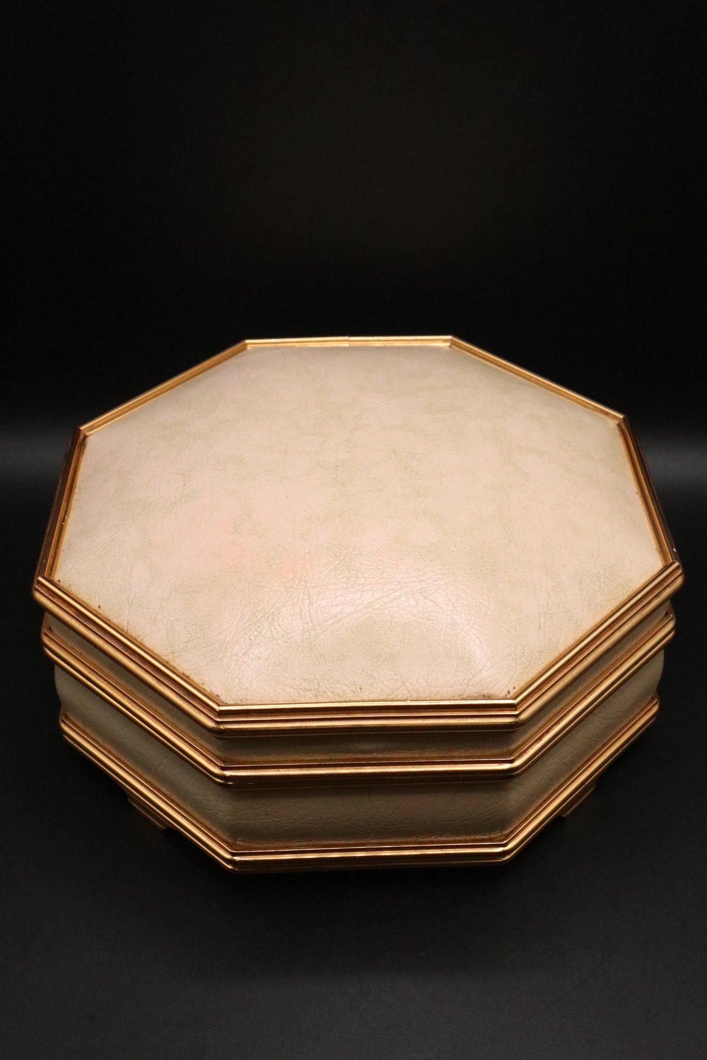 MCM OCTAGONAL JEWELRY BOX WITH MIRROR