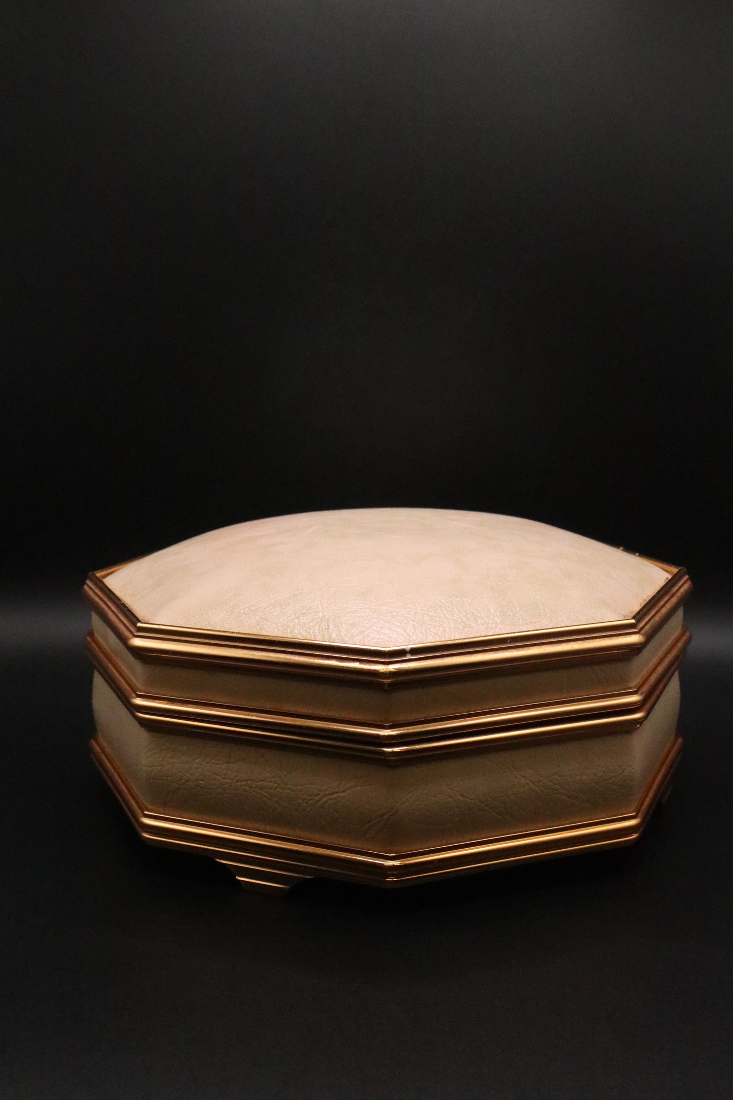 MCM OCTAGONAL JEWELRY BOX WITH MIRROR
