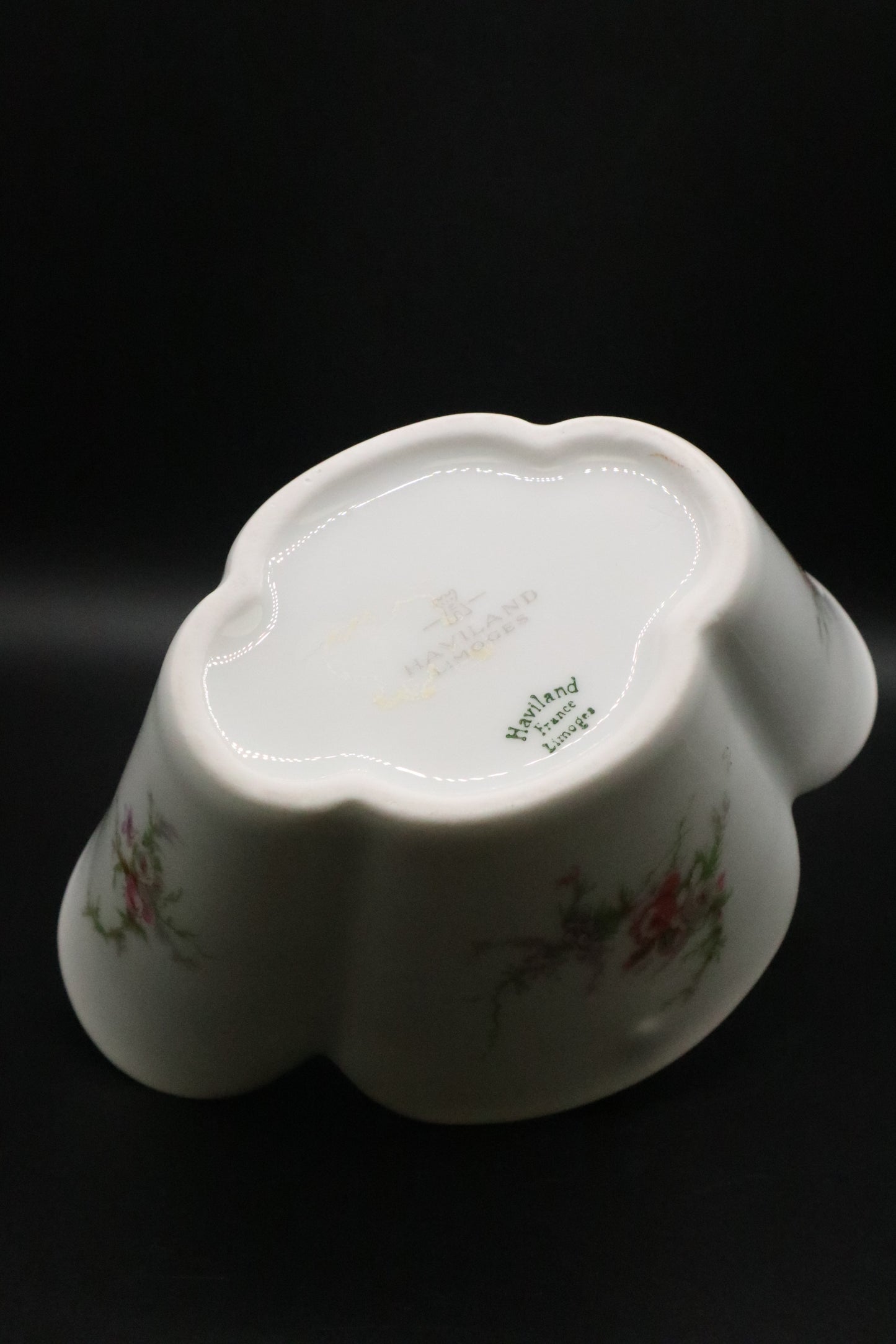 VINTAGE HAVILAND LIMOGES PRCELAIN BASKET ROSALIN DE