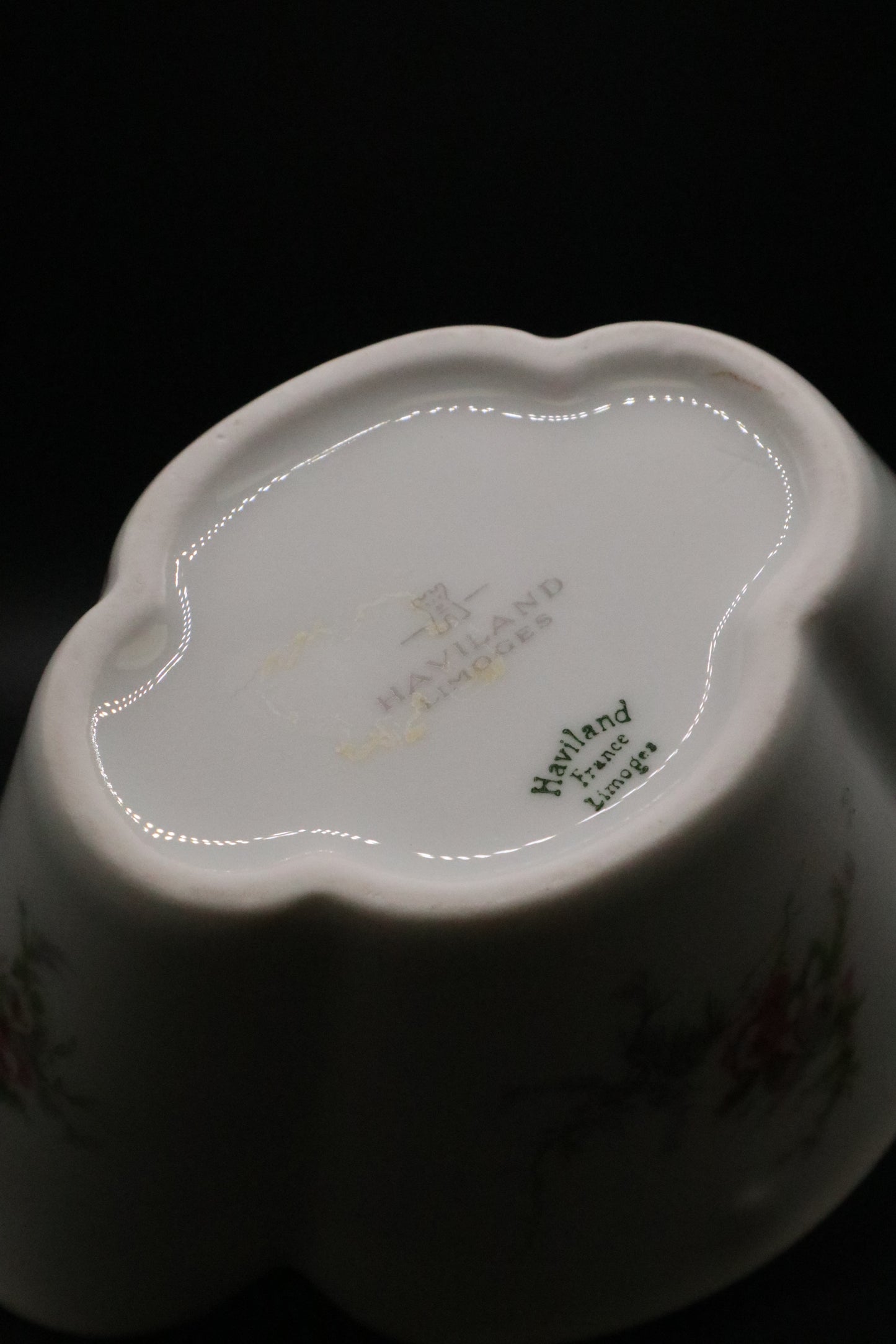VINTAGE HAVILAND LIMOGES PRCELAIN BASKET ROSALIN DE