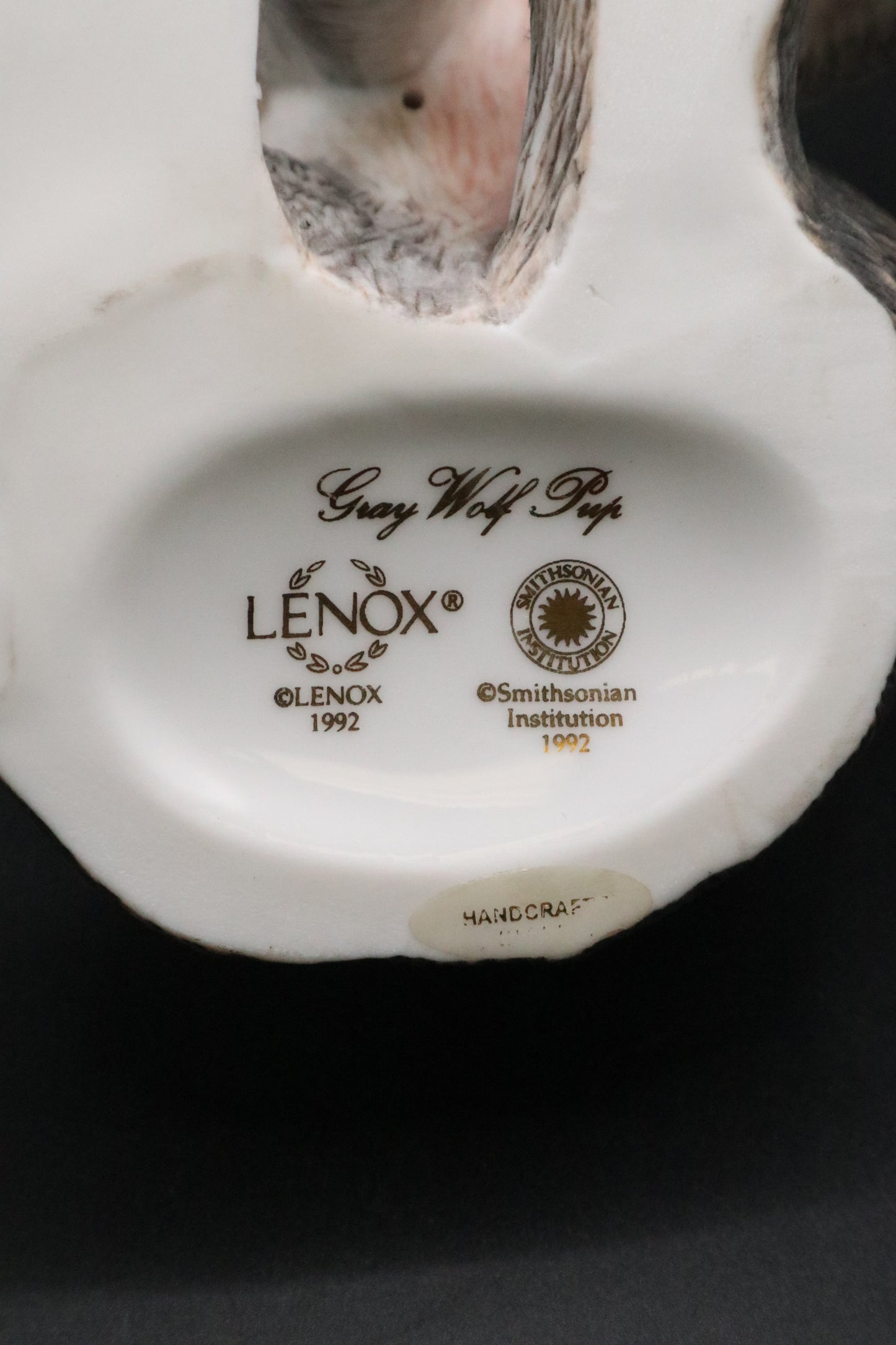 LENOX GRAY WOLF PUP 1992 SMITHSONIAN