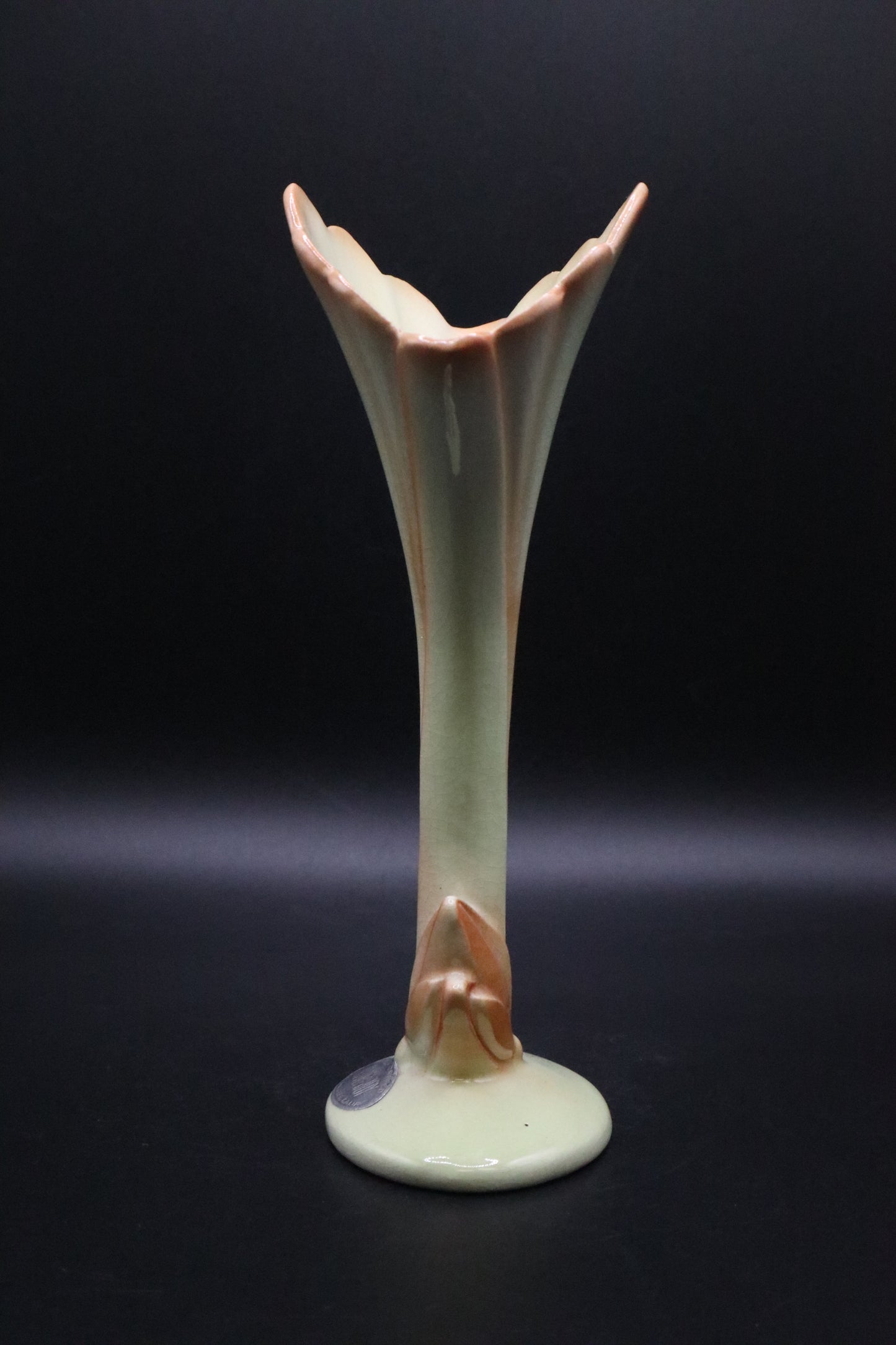 BRAD KEELER ART WARE YELLOW DECOR VASE