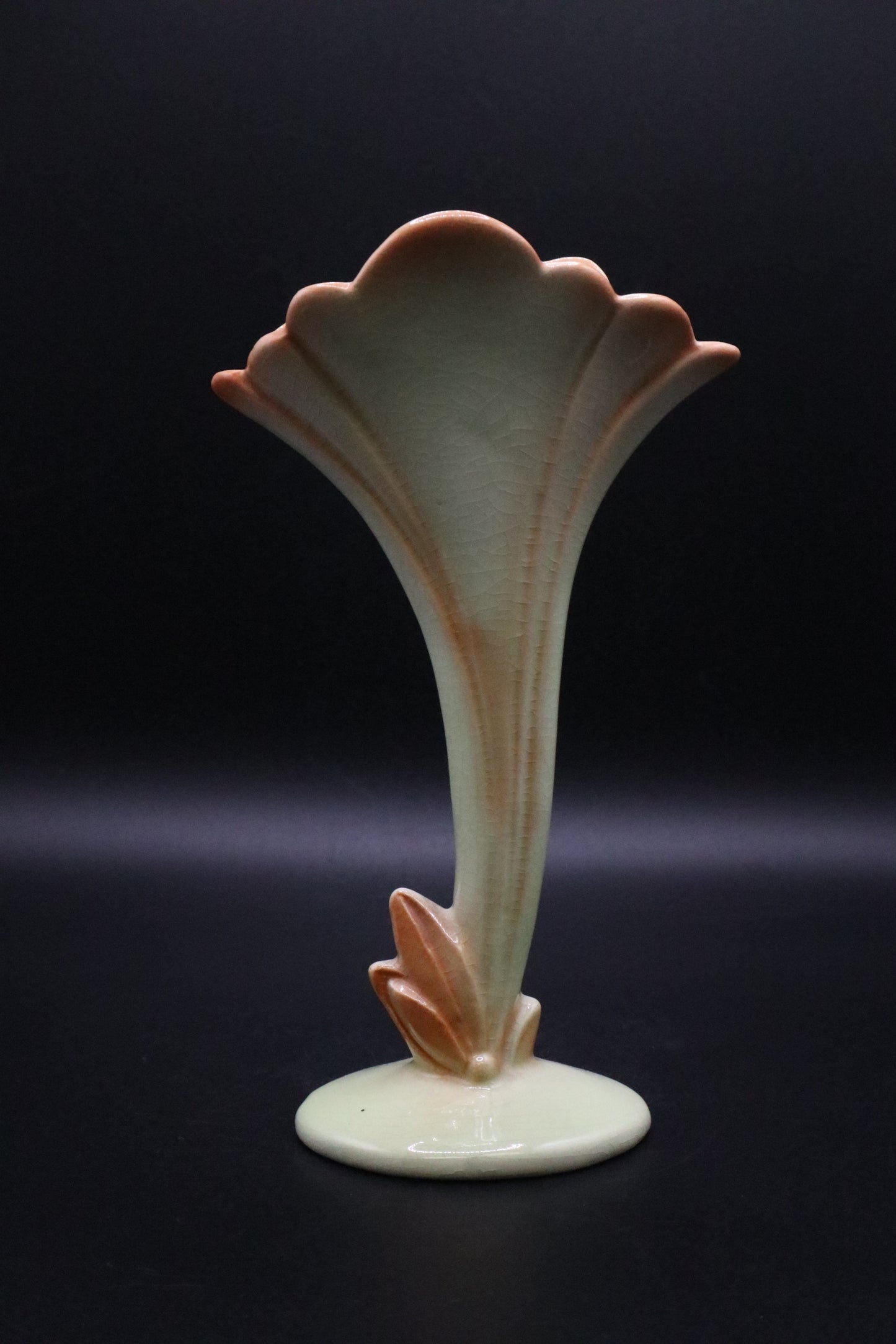 BRAD KEELER ART WARE YELLOW DECOR VASE