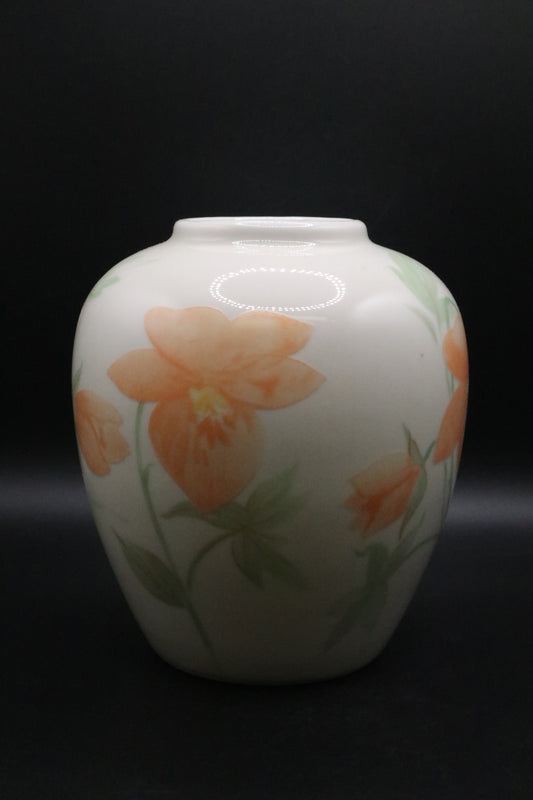 GLAZED VASE HAND PAINTED "PUSKAS"