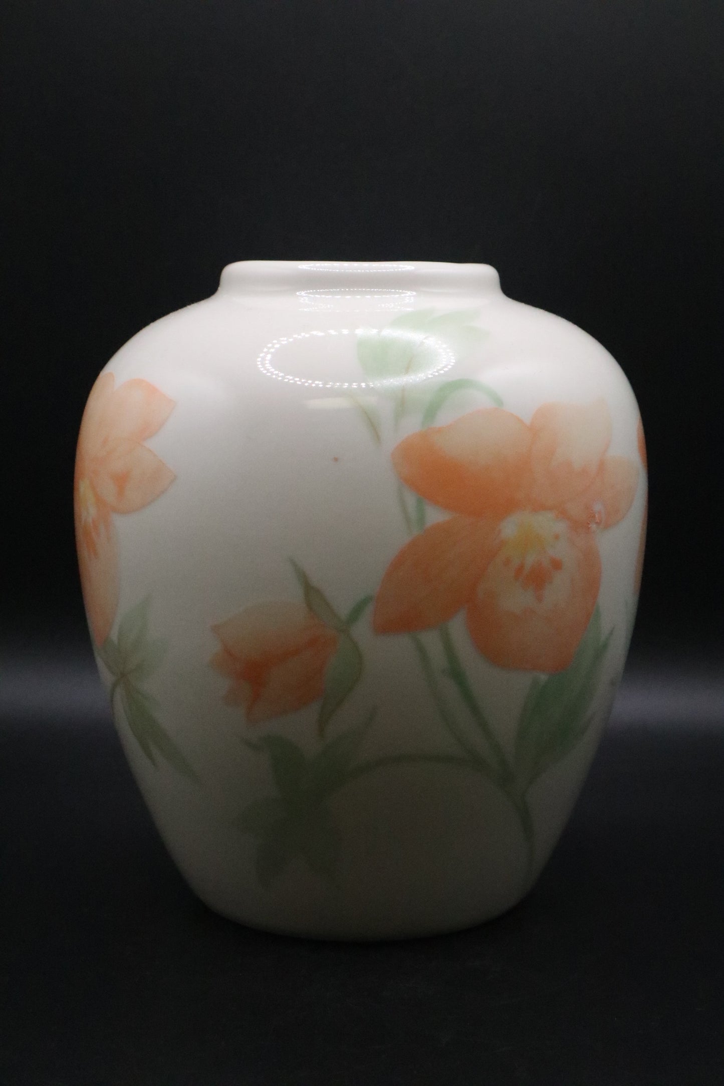 GLAZED VASE HAND PAINTED "PUSKAS"