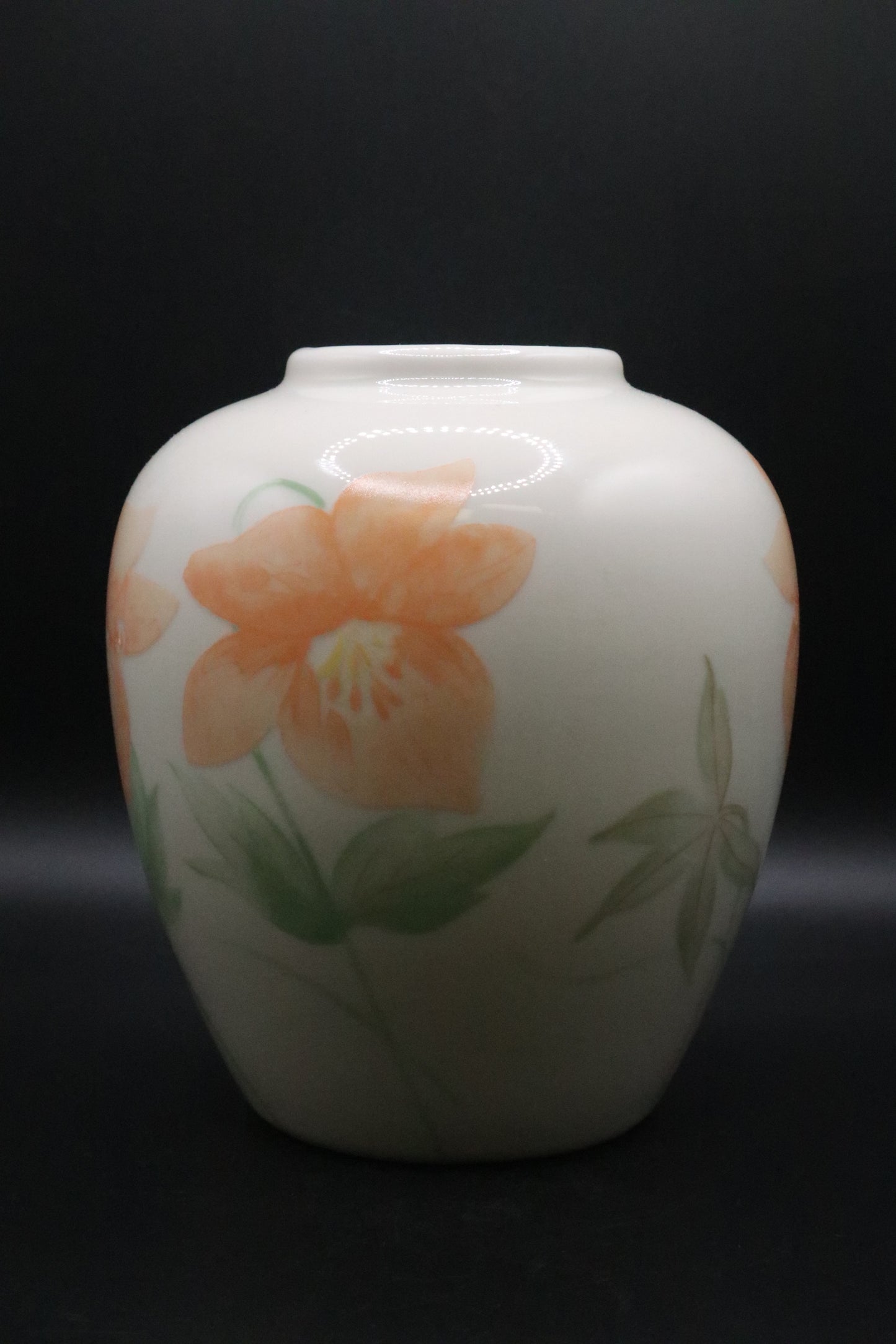 GLAZED VASE HAND PAINTED "PUSKAS"