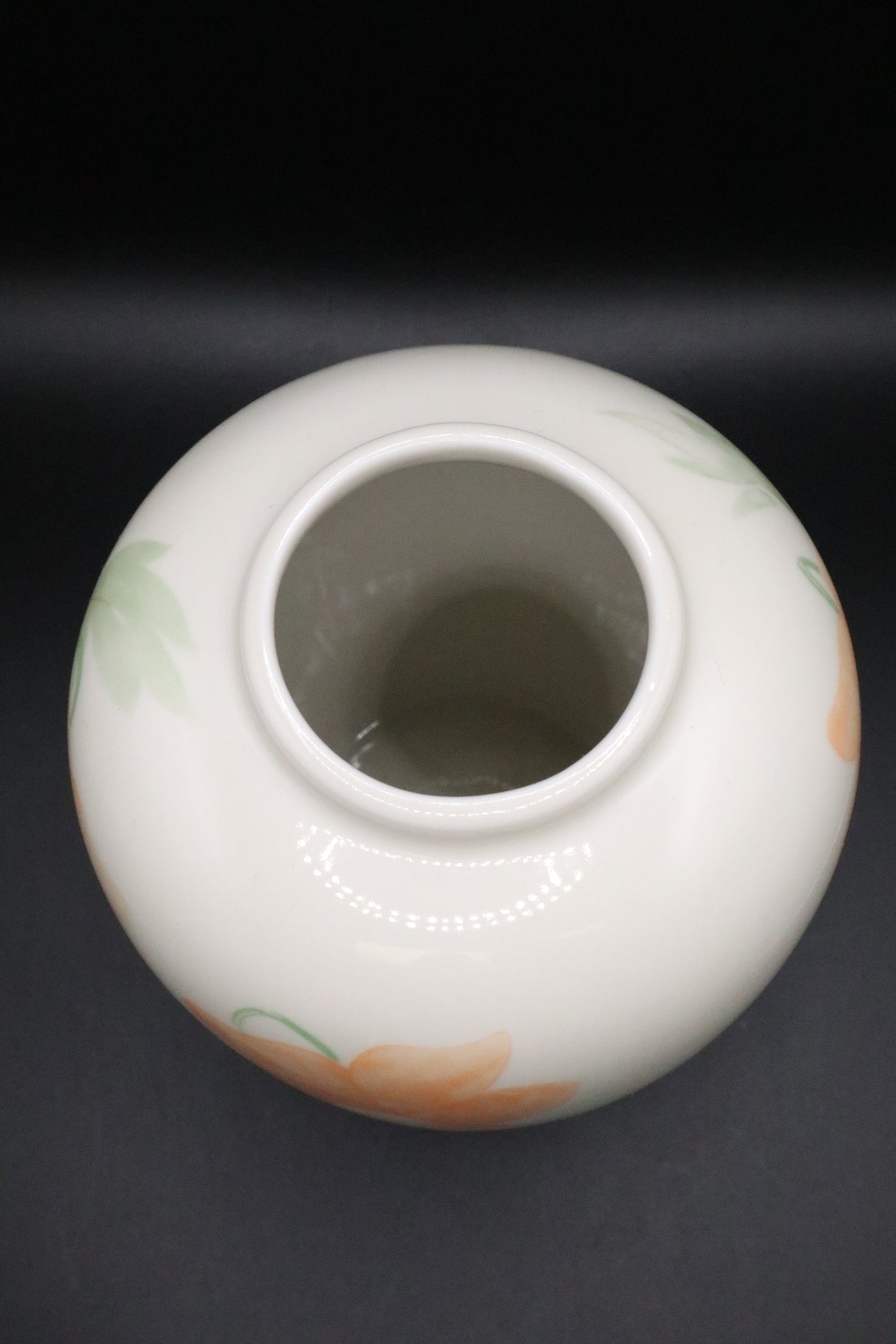 GLAZED VASE HAND PAINTED "PUSKAS"