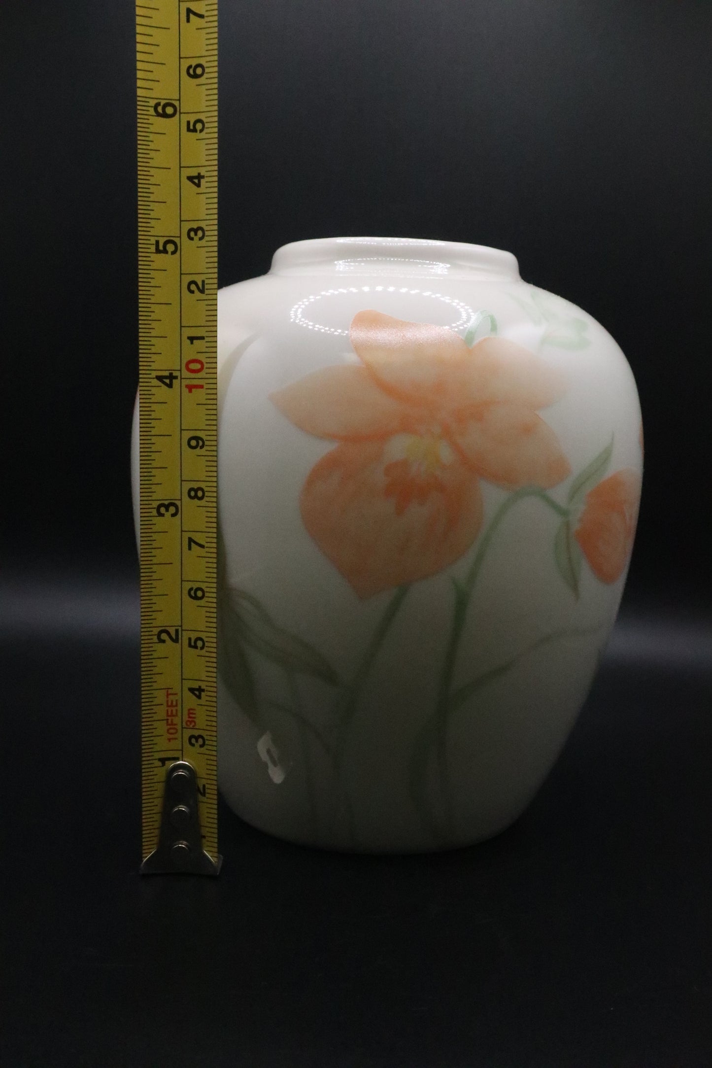 GLAZED VASE HAND PAINTED "PUSKAS"