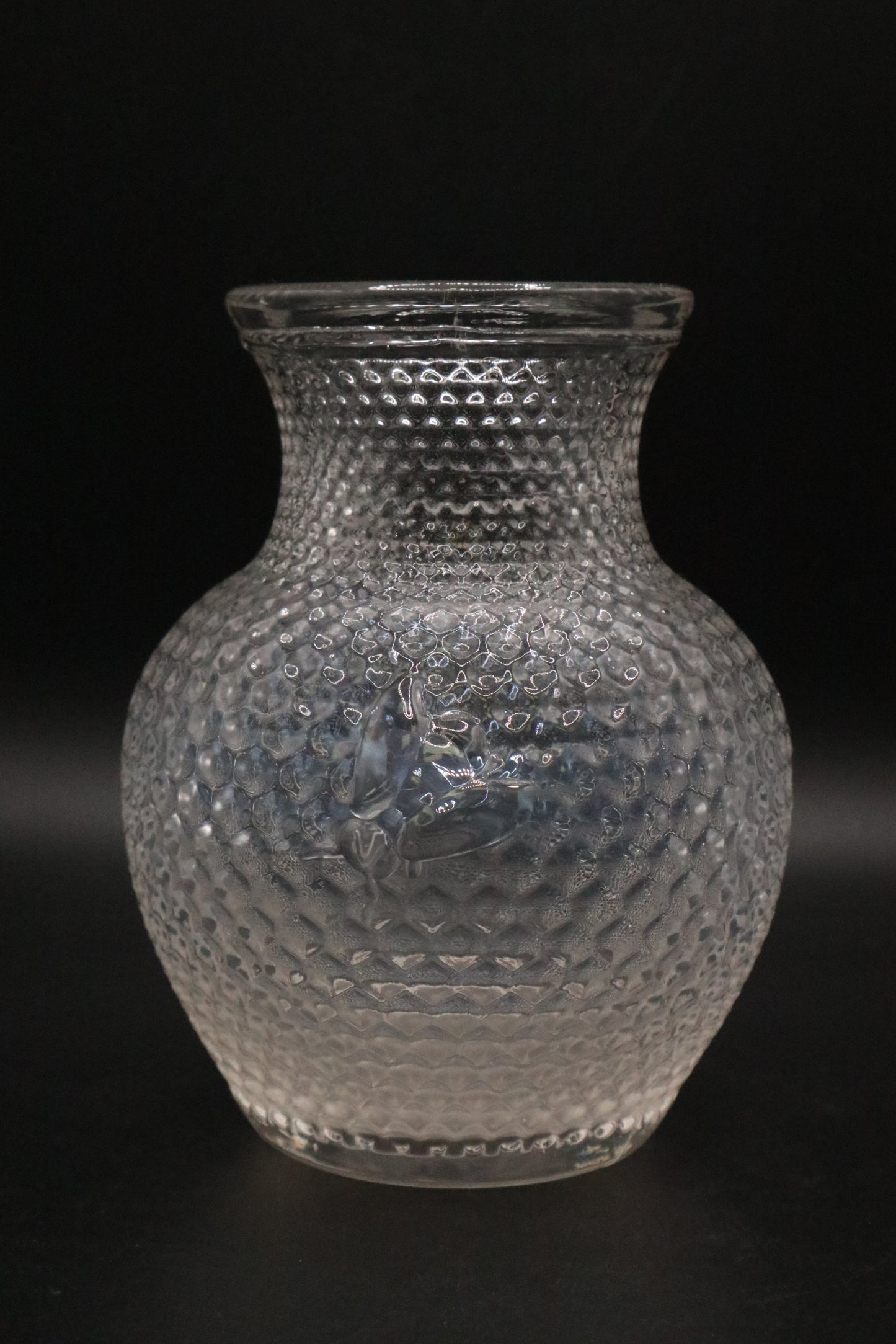 BUMBLE BEE HONEY COMB GLASS VASE