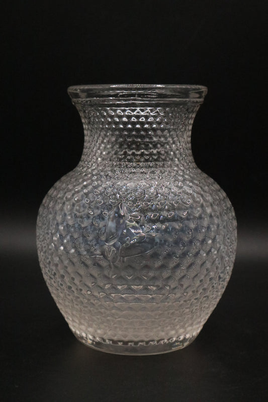 BUMBLE BEE HONEY COMB GLASS VASE