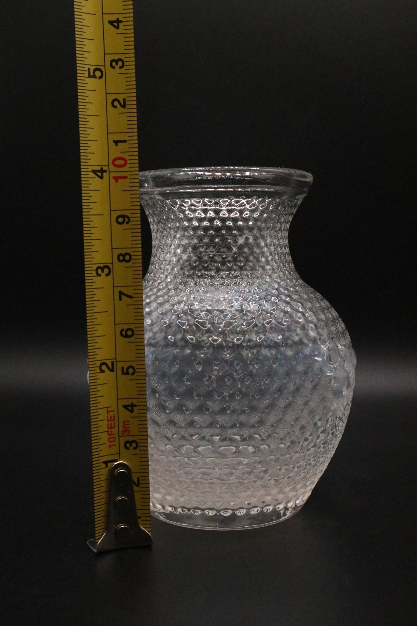 BUMBLE BEE HONEY COMB GLASS VASE