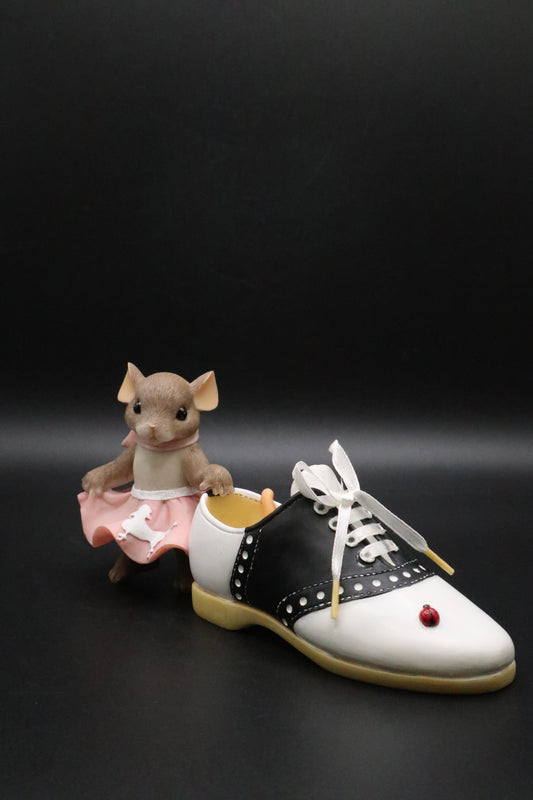 CHARMING TALES "YOU ROCK MY SOLE" MOUSE AND SHOE