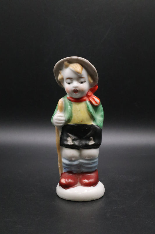 VINTAGE SHEPHERD BOY AND STAFF MADE IN OCCUPIED JAPAN