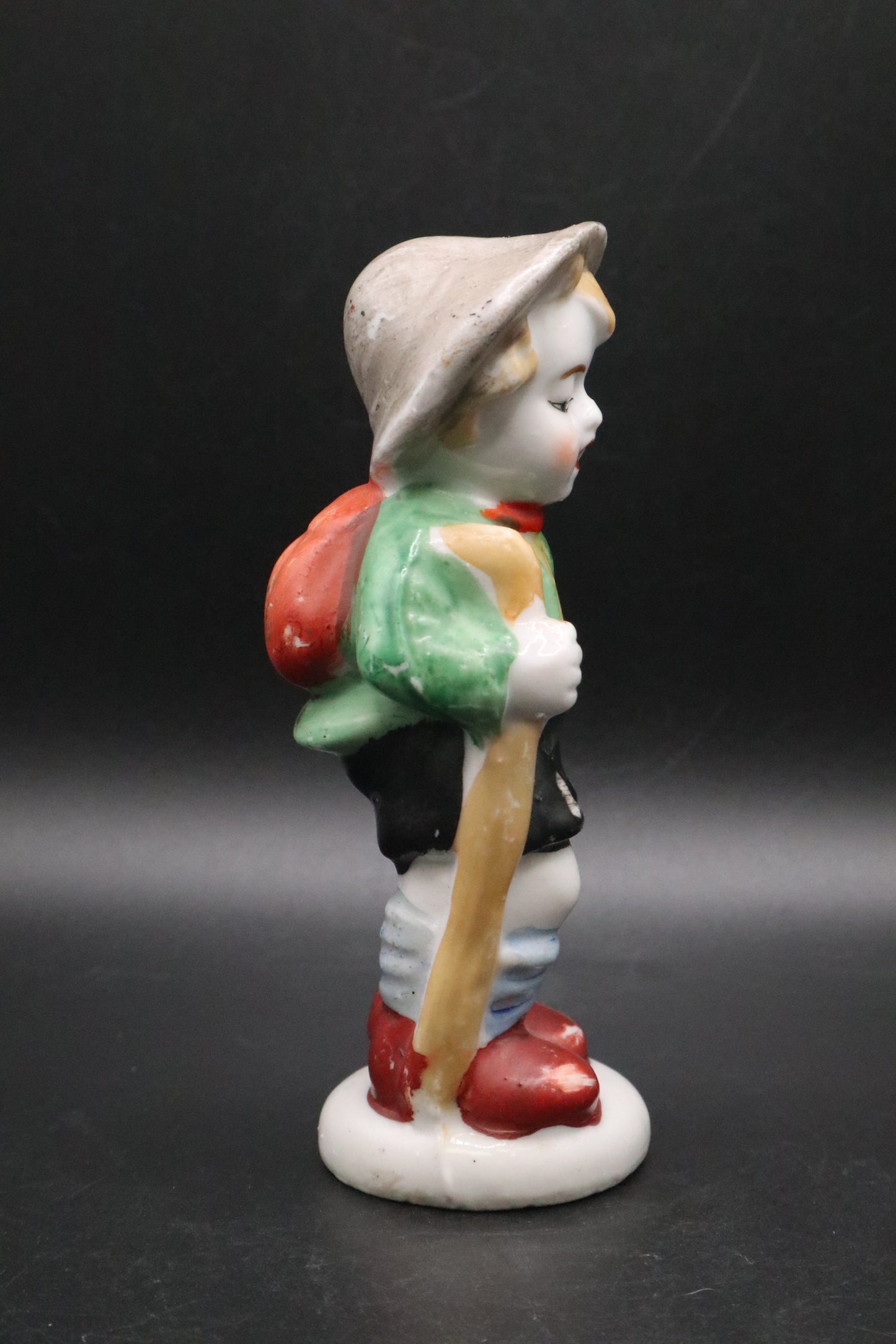 VINTAGE SHEPHERD BOY AND STAFF MADE IN OCCUPIED JAPAN