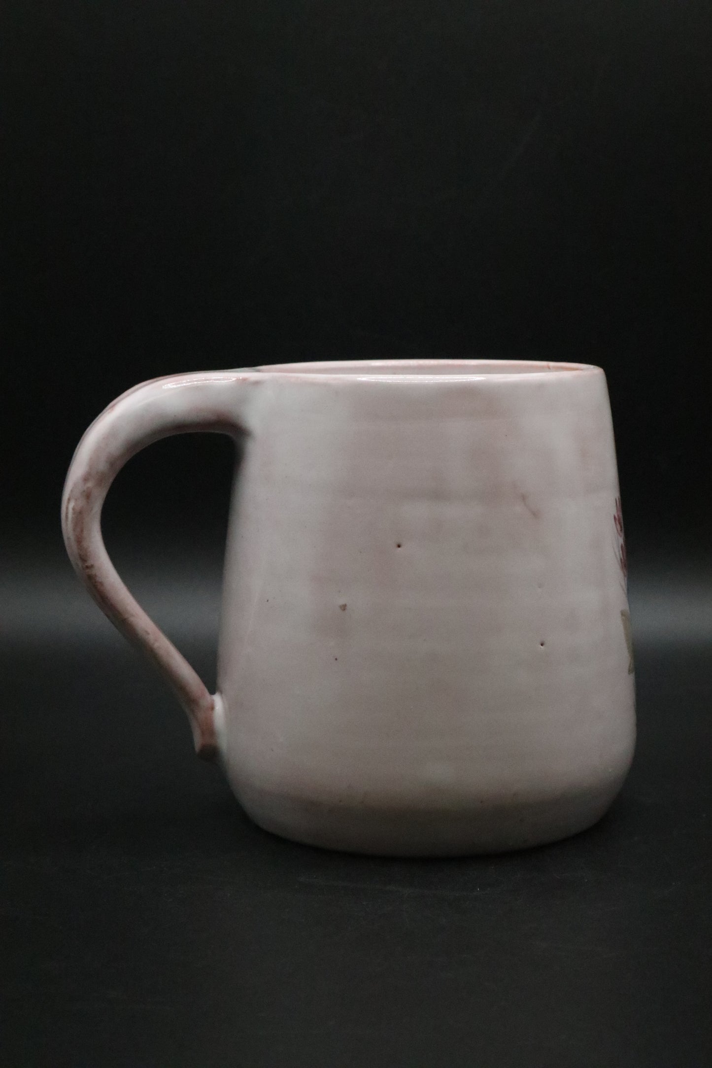 CERAMIC POTTERY HAND PAINTED FLORAL DESIGN