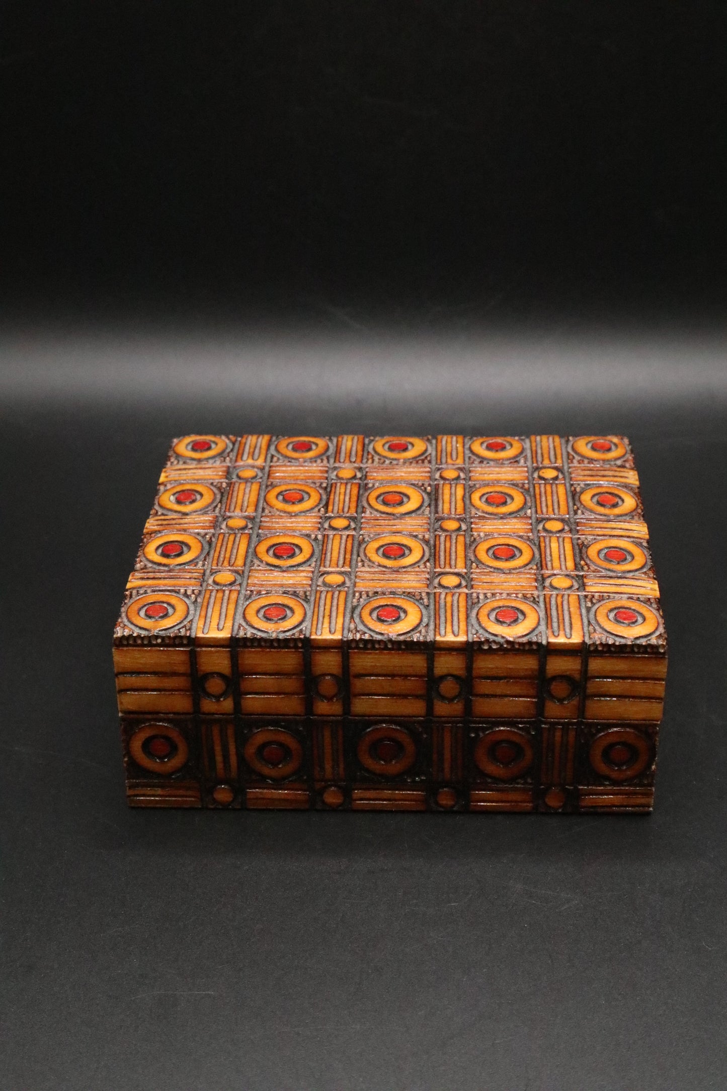 VINTAGE POLISH HAND CARVED WOODEN BOX