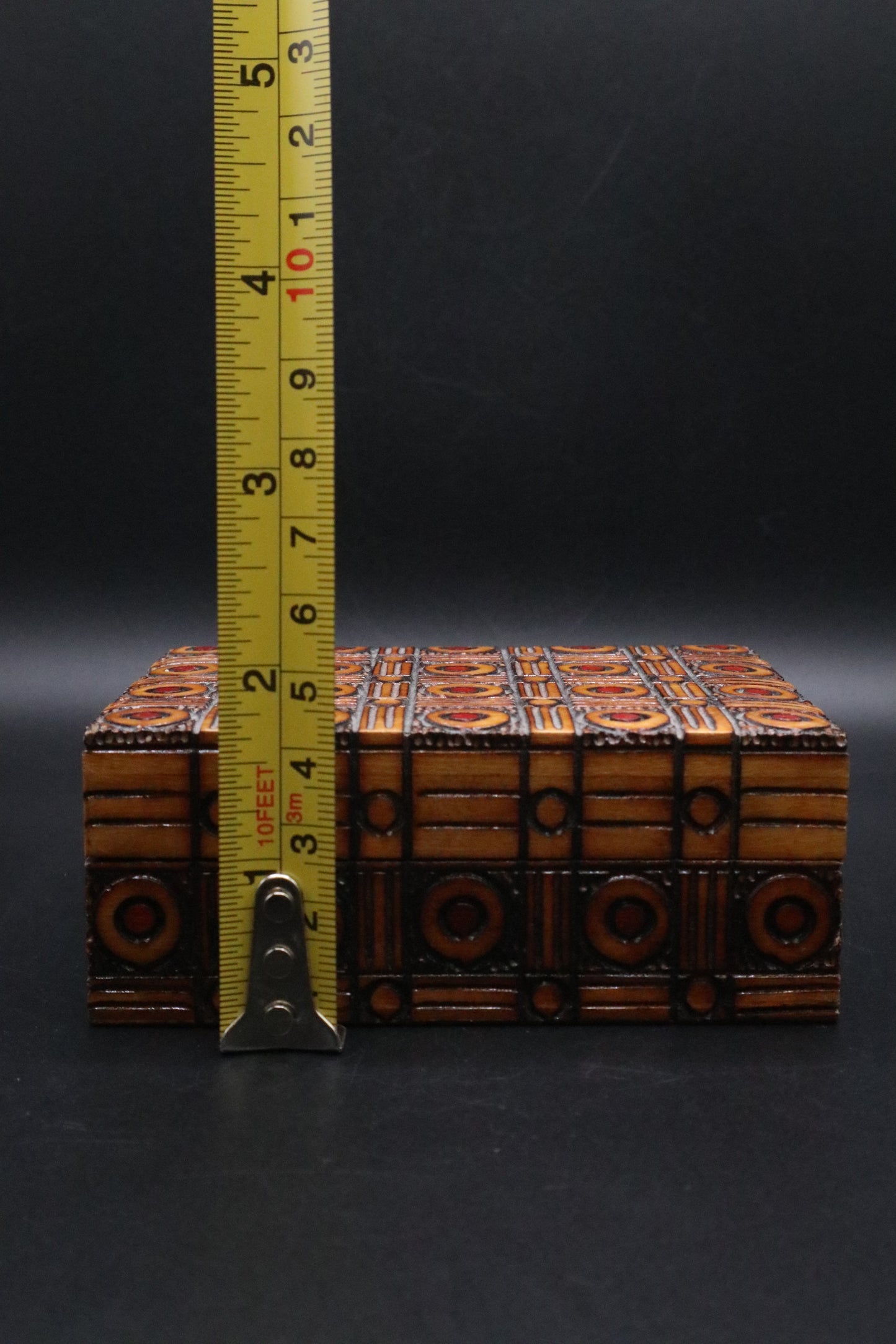 VINTAGE POLISH HAND CARVED WOODEN BOX