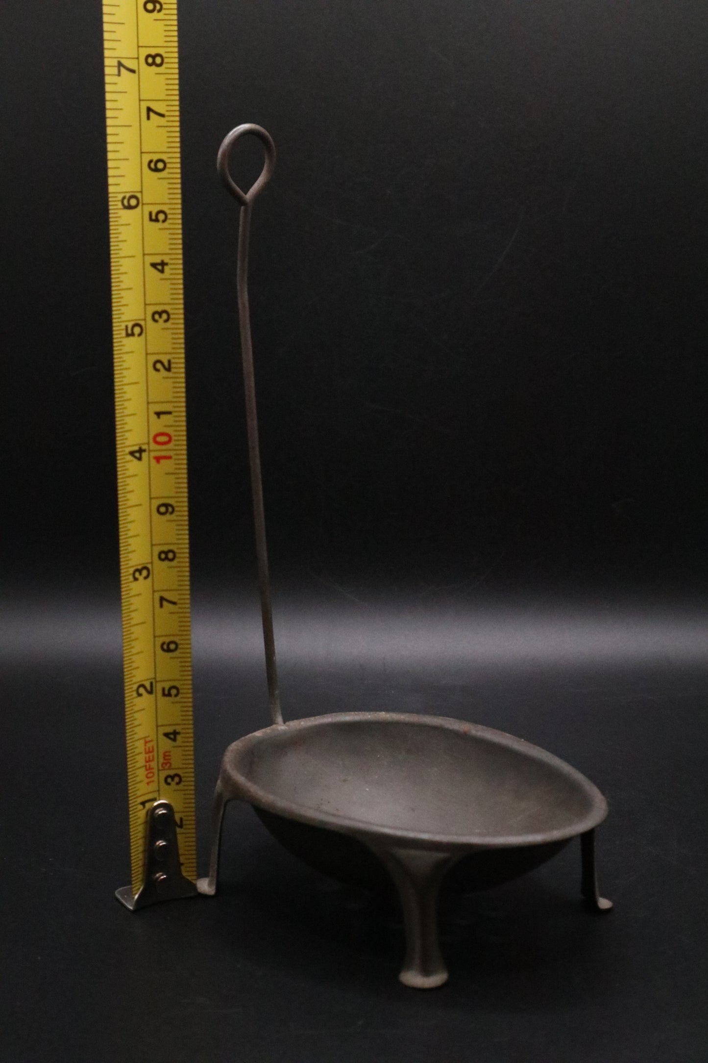 VINTAGE EGG POACHER METAL FARMHOUSE RUSTIC FOOTED KITCHEN HEN