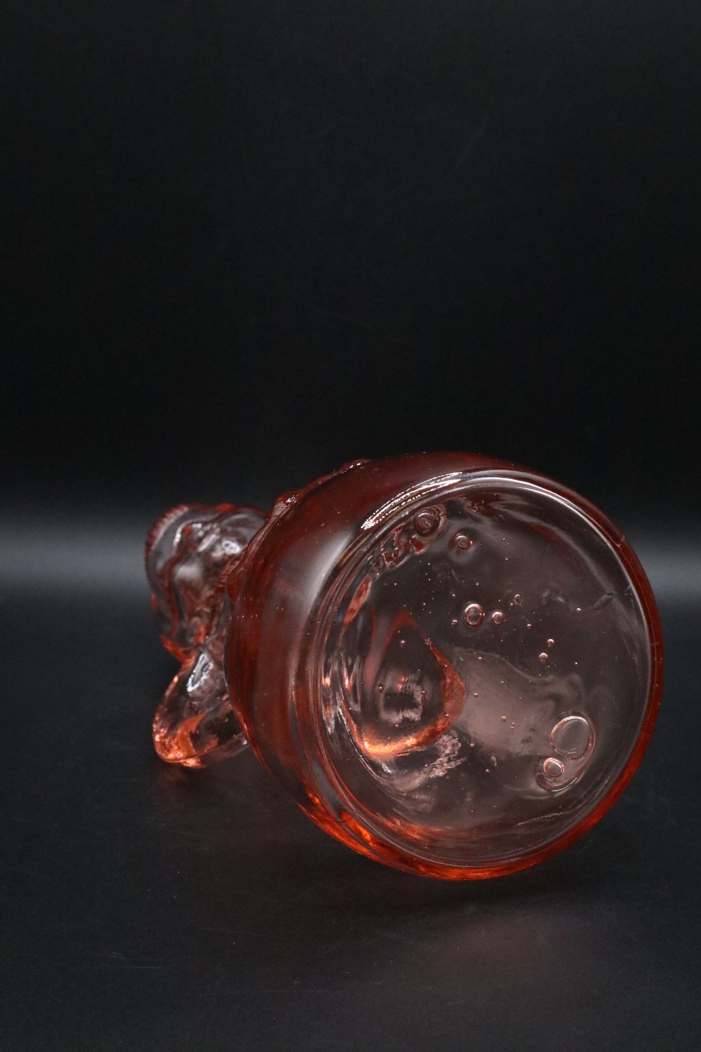 VINTAGE MERRY MAID PINK DEPRESSION GLASS SHAKER