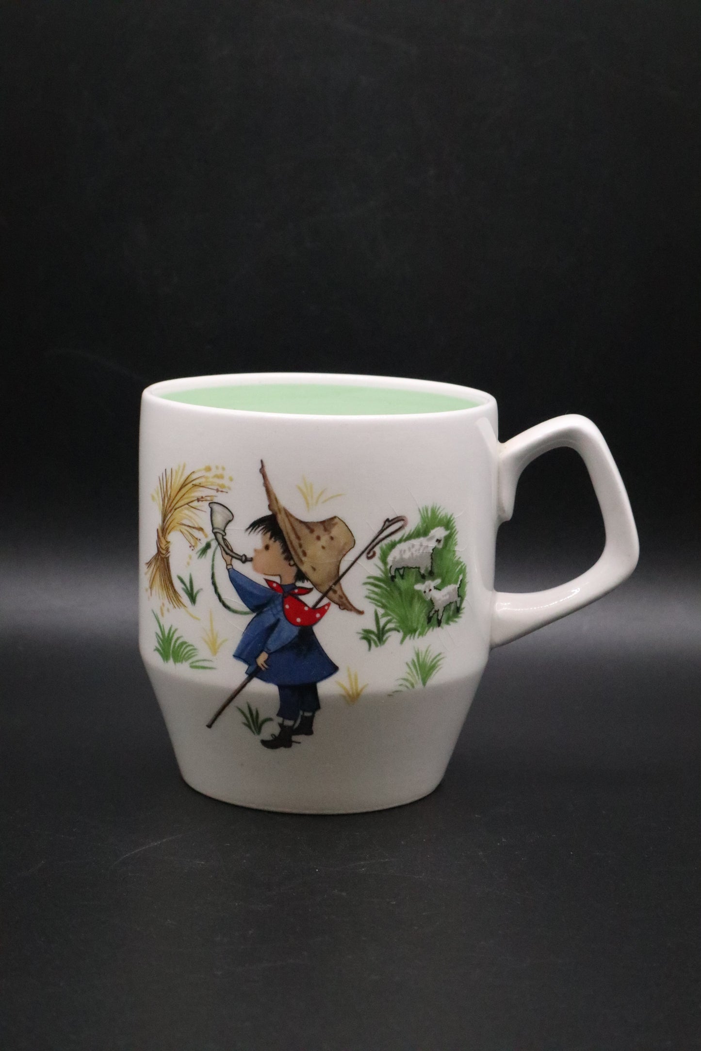 WOOD'S ENGLAND CHILD'S MUG "LITTLE BOY BLUE"