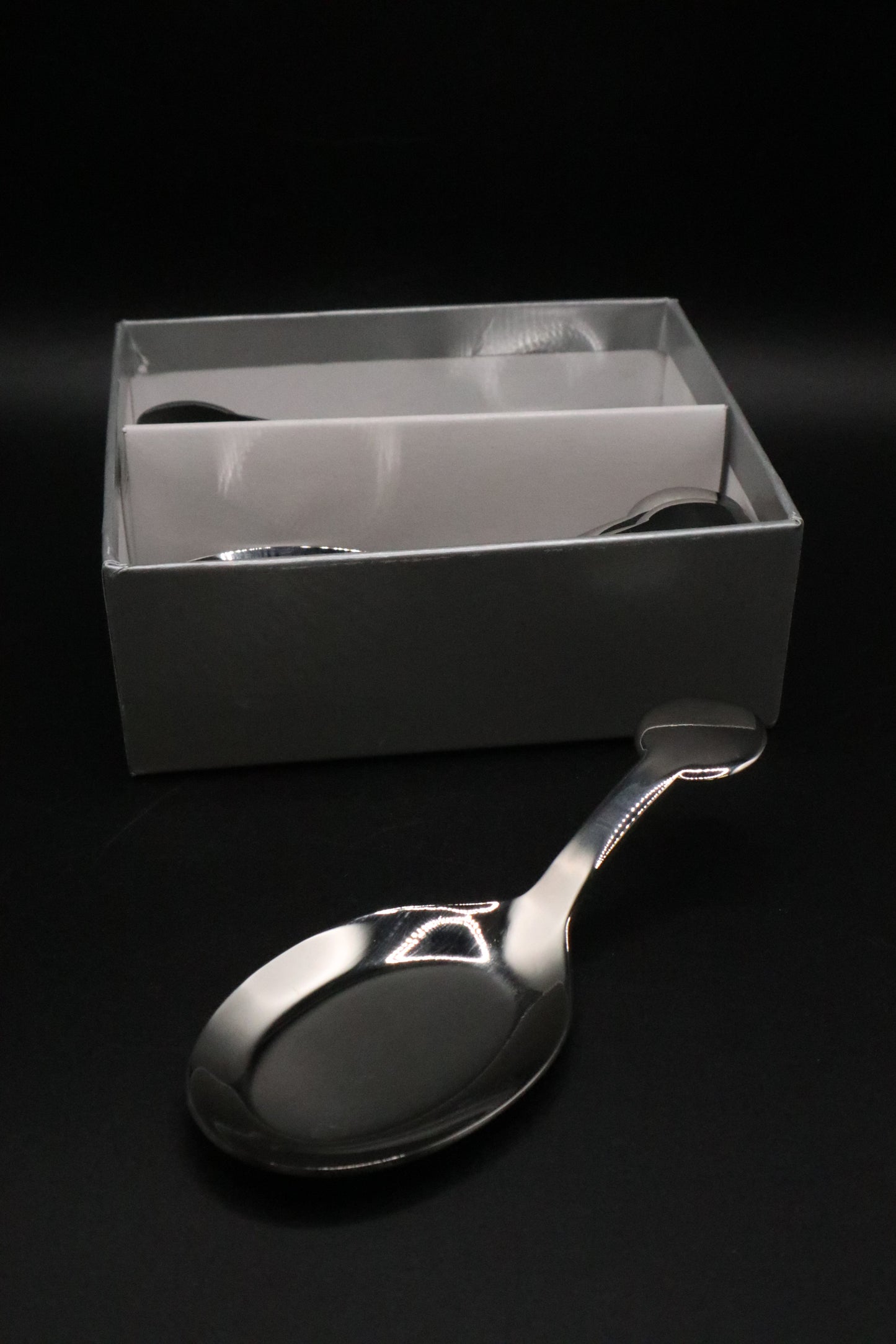 CRATE AND BARREL TASTING SPOONS SET OF 2