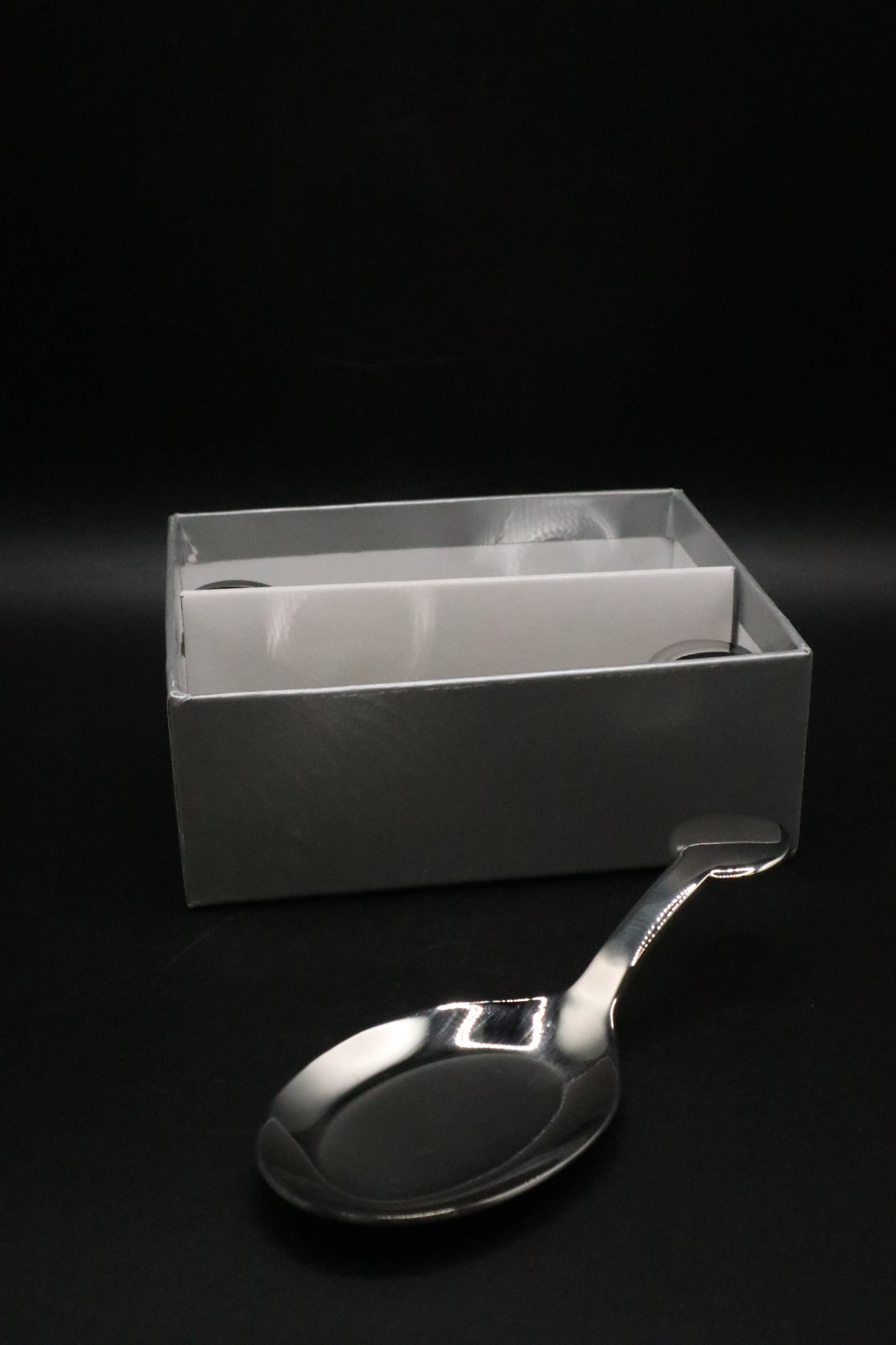 CRATE AND BARREL TASTING SPOONS SET OF 2
