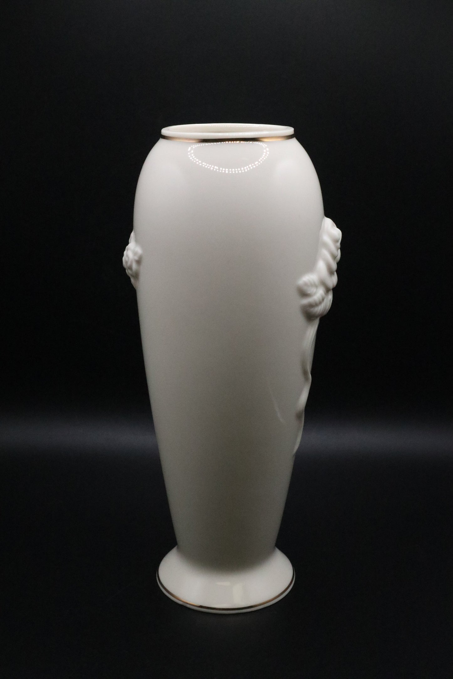 LENOX IVORY ROSE BUD VASE MEDIUM SIZE