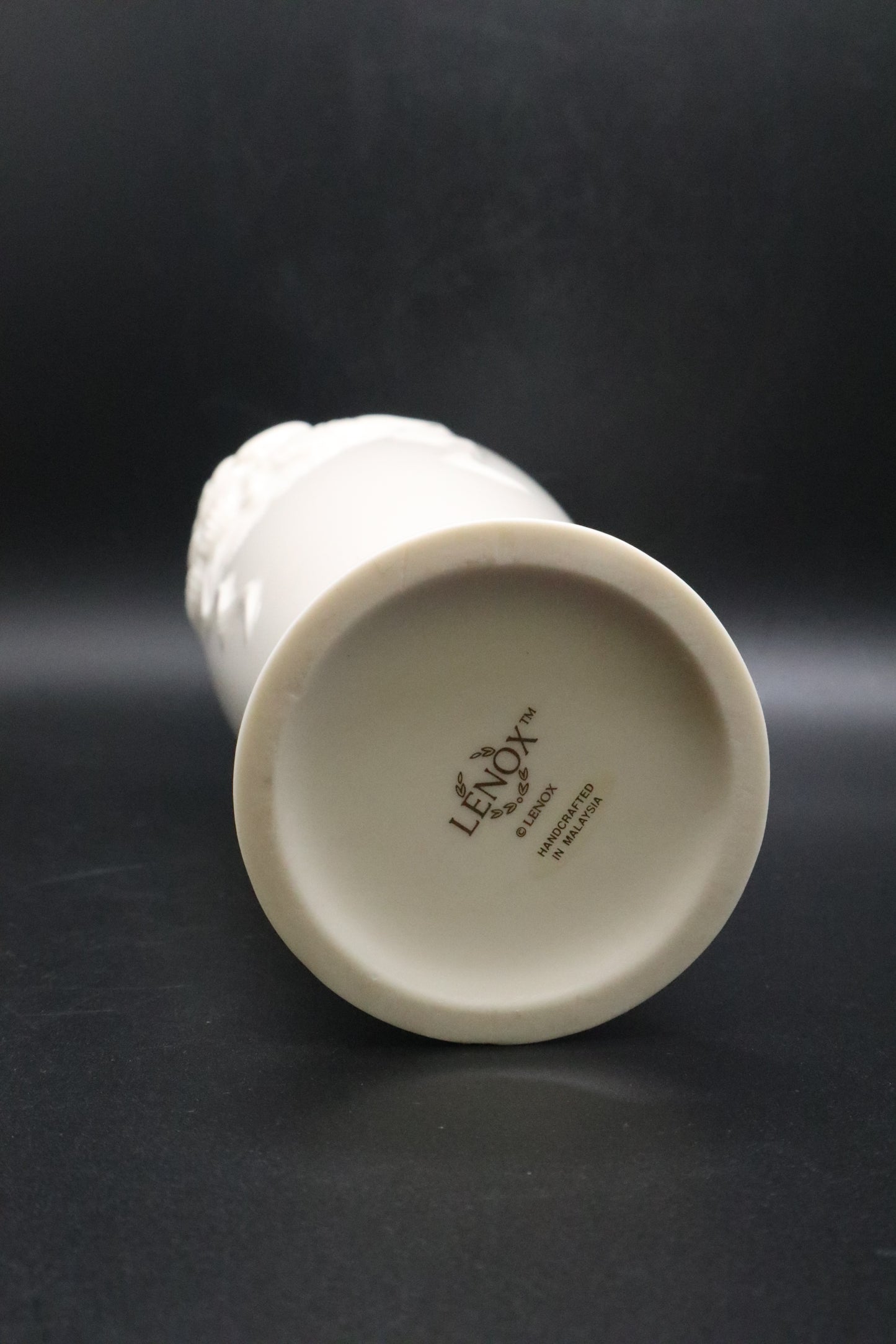LENOX IVORY ROSE BUD VASE MEDIUM SIZE