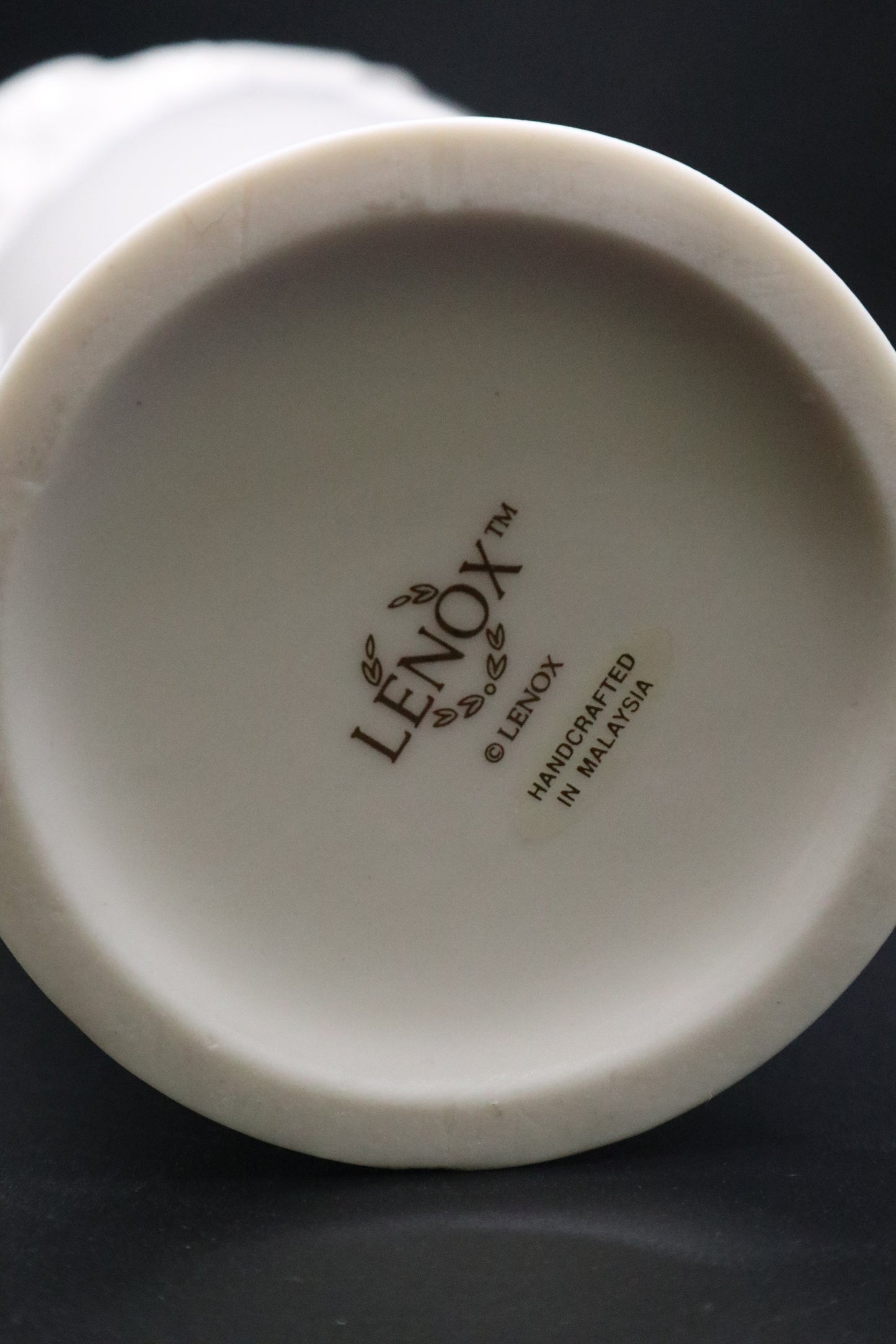 LENOX IVORY ROSE BUD VASE MEDIUM SIZE