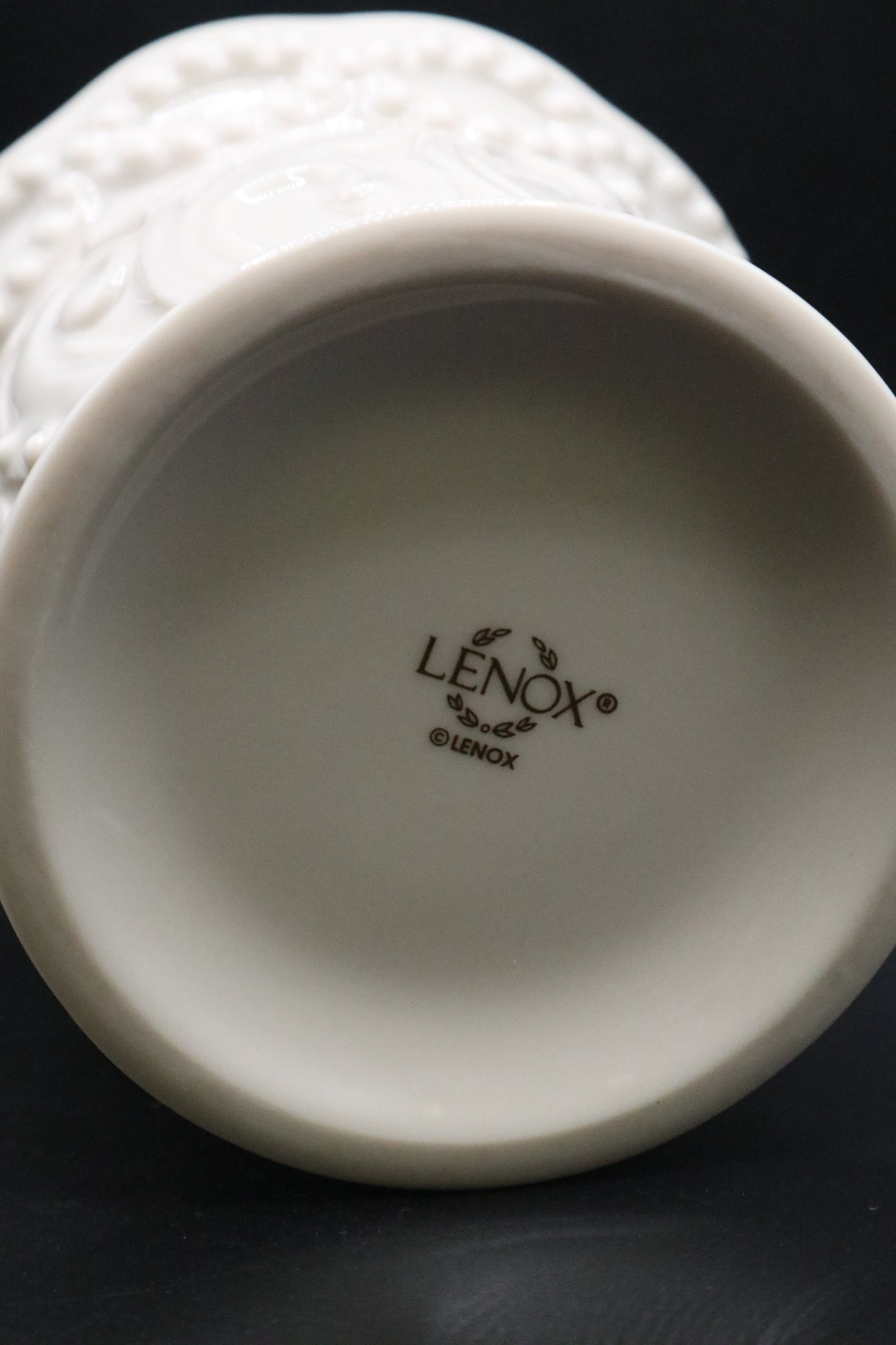 LENOX CANDY DISH LEAF TEXTURE