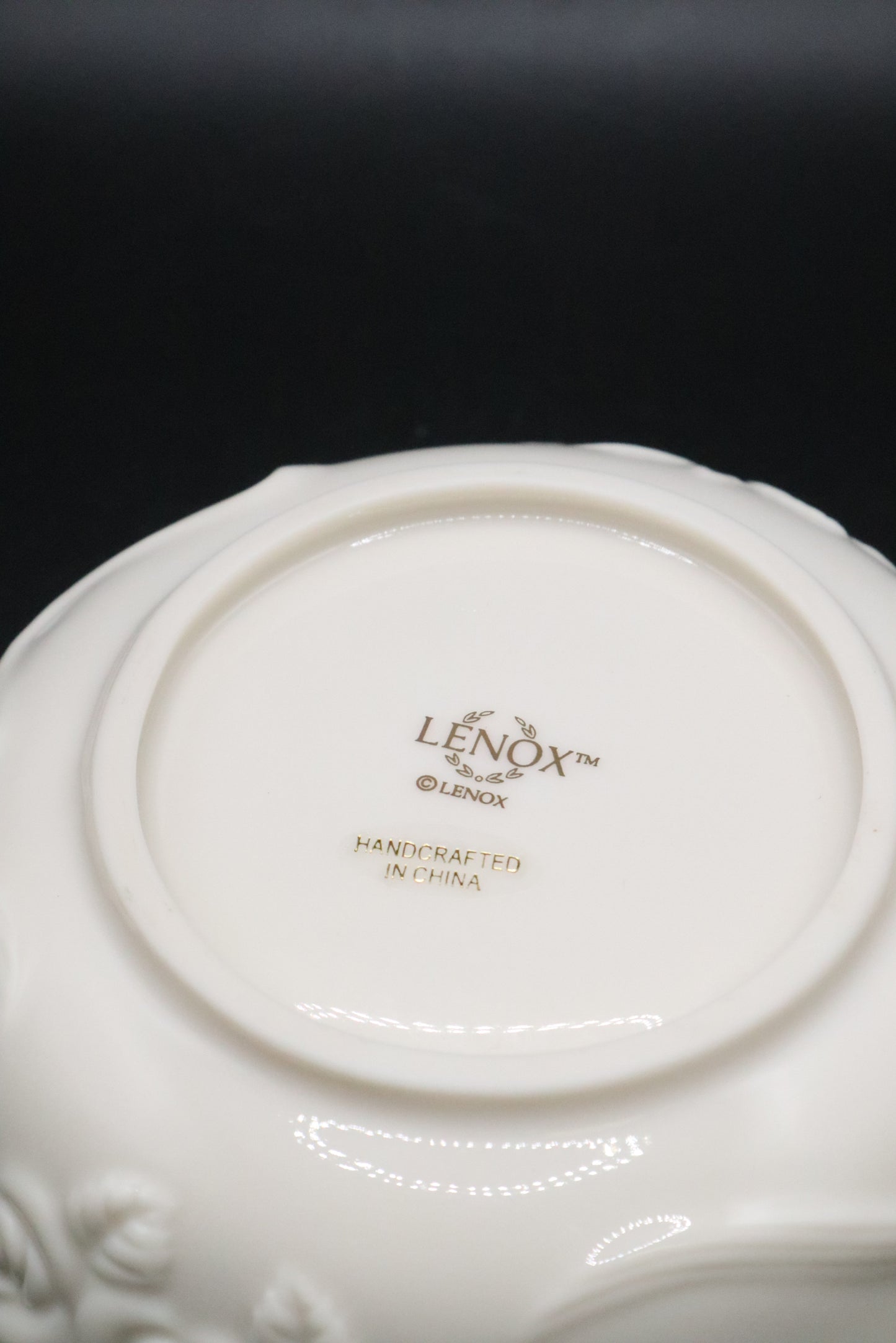 LENOX IVORY ROSE BLOSSOM BOWL SMALL