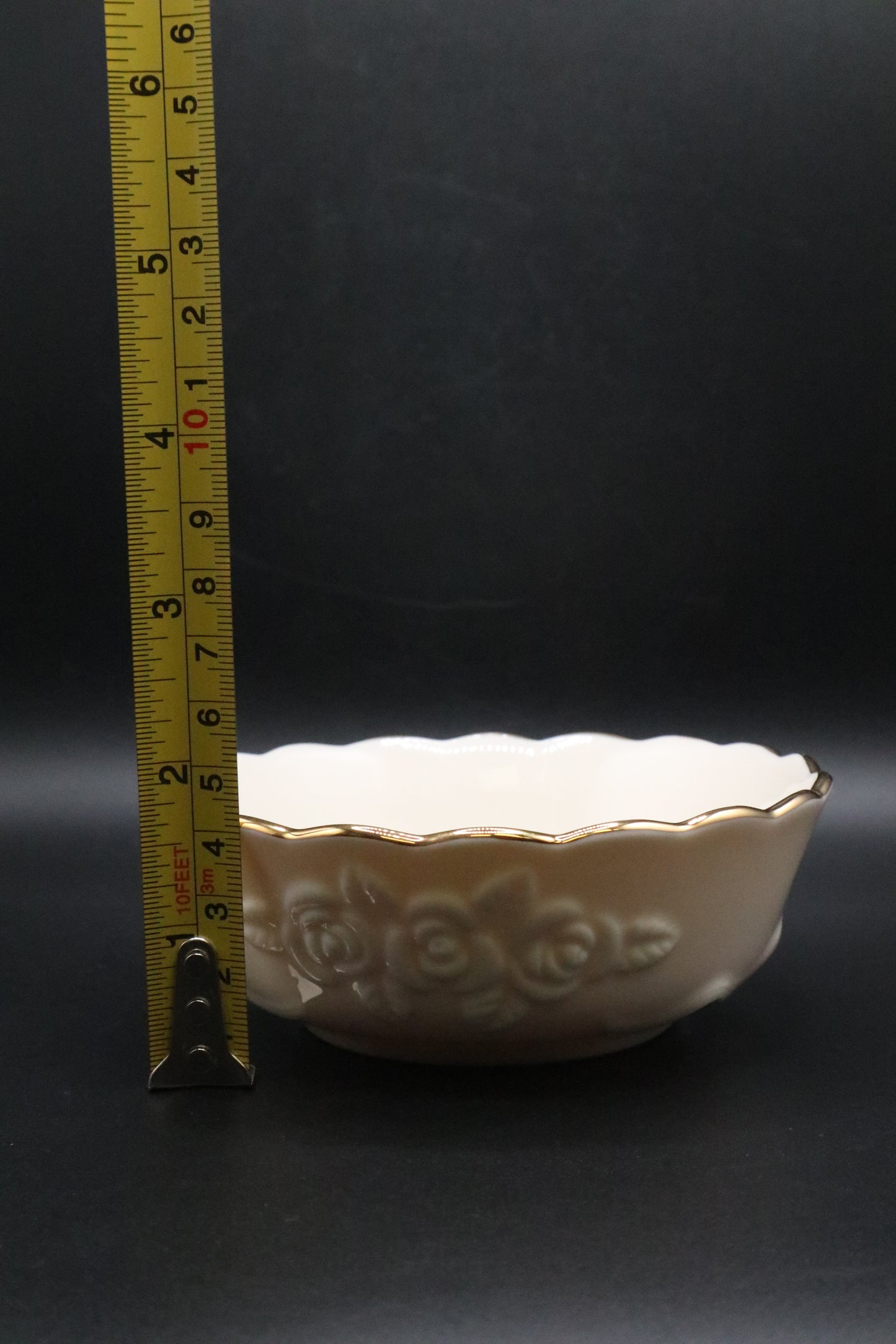 LENOX IVORY ROSE BLOSSOM BOWL SMALL