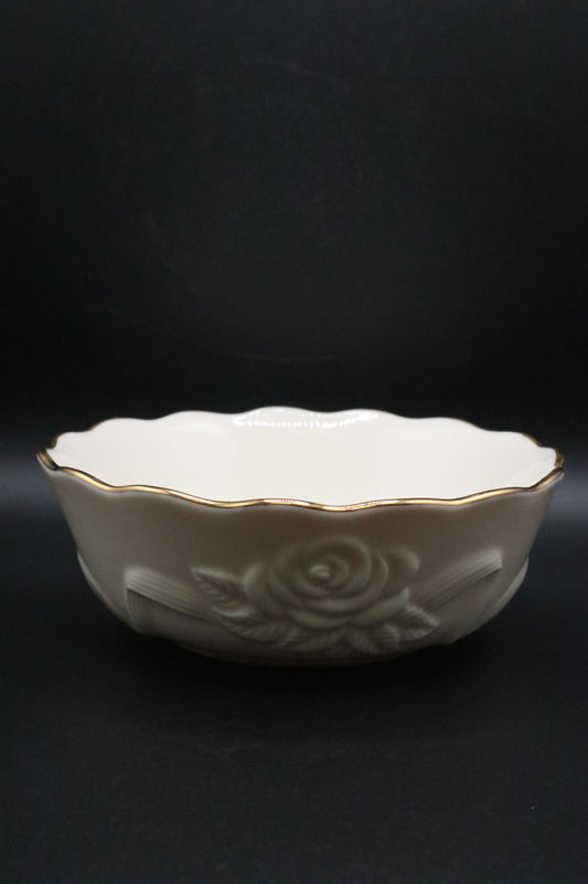 LENOX IVORY ROE BLOSSOM BOWL MEDIUM