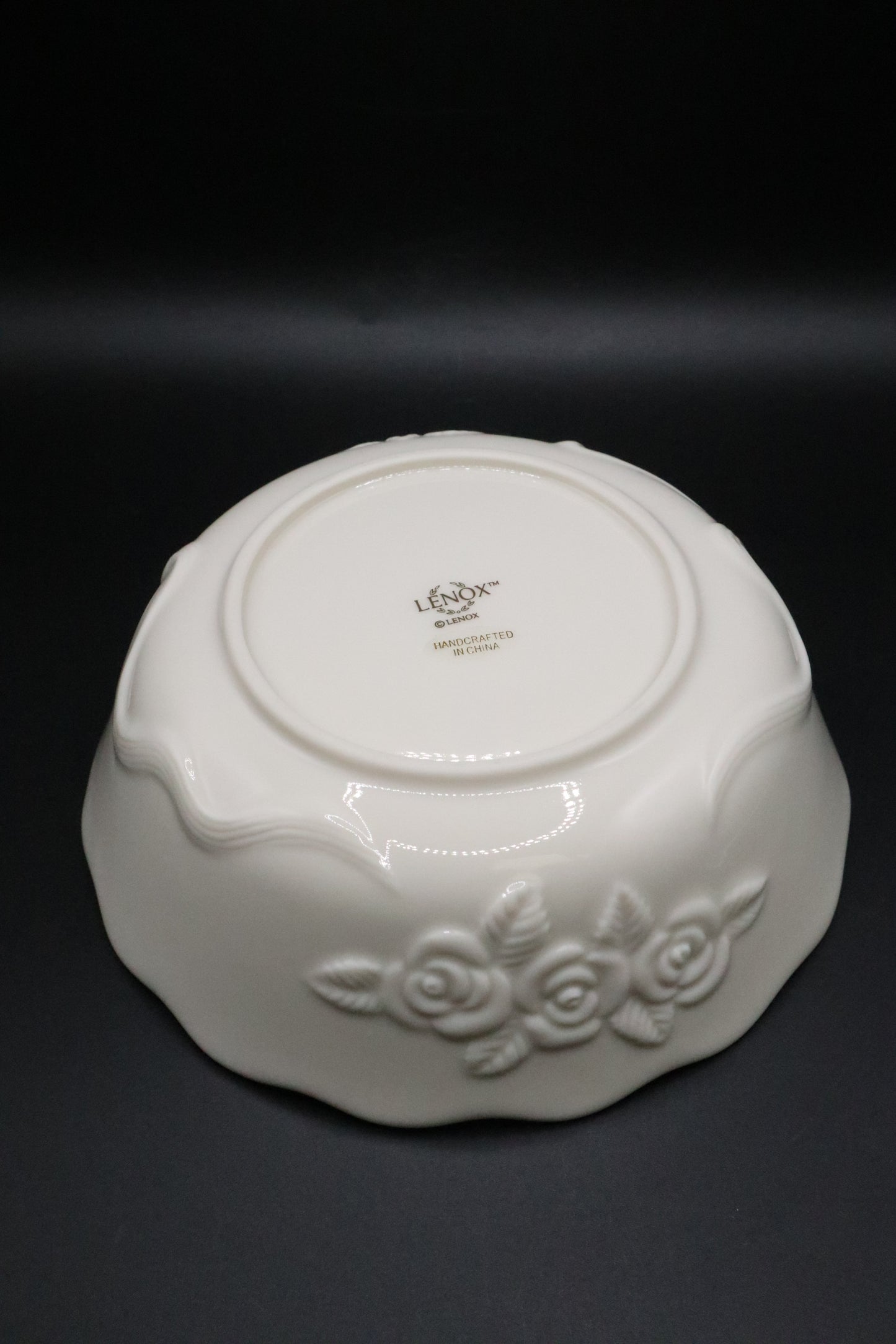 LENOX IVORY ROE BLOSSOM BOWL MEDIUM
