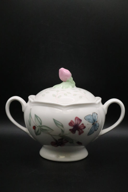 LENOX BUTTERFLY MEADOW SUGAR BOWL
