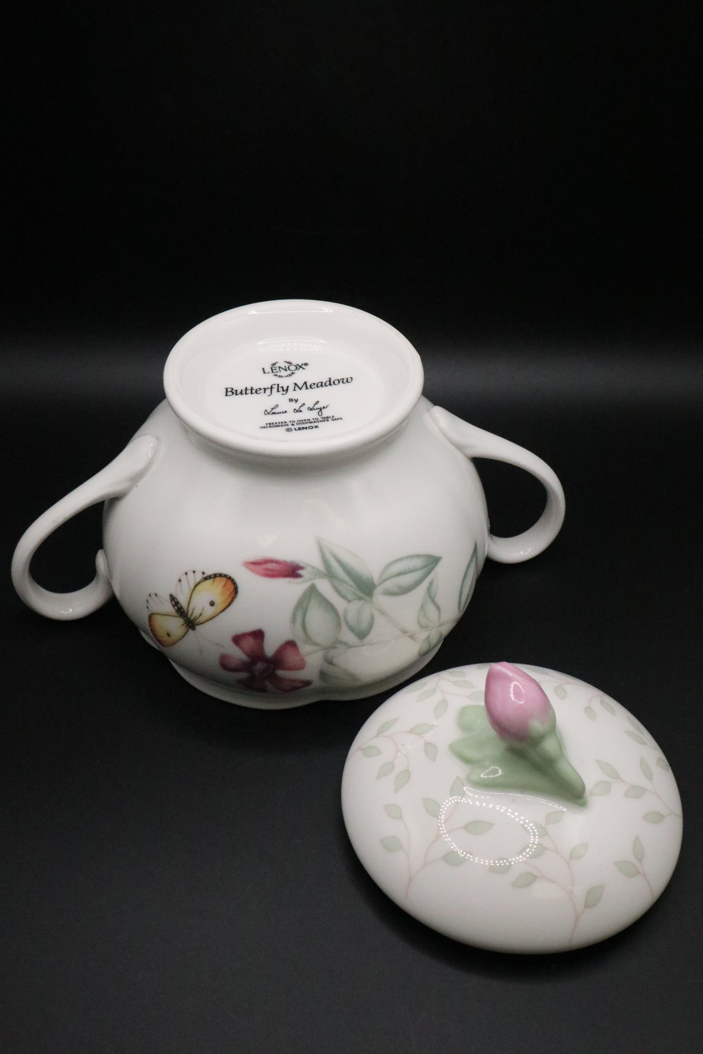 LENOX BUTTERFLY MEADOW SUGAR BOWL