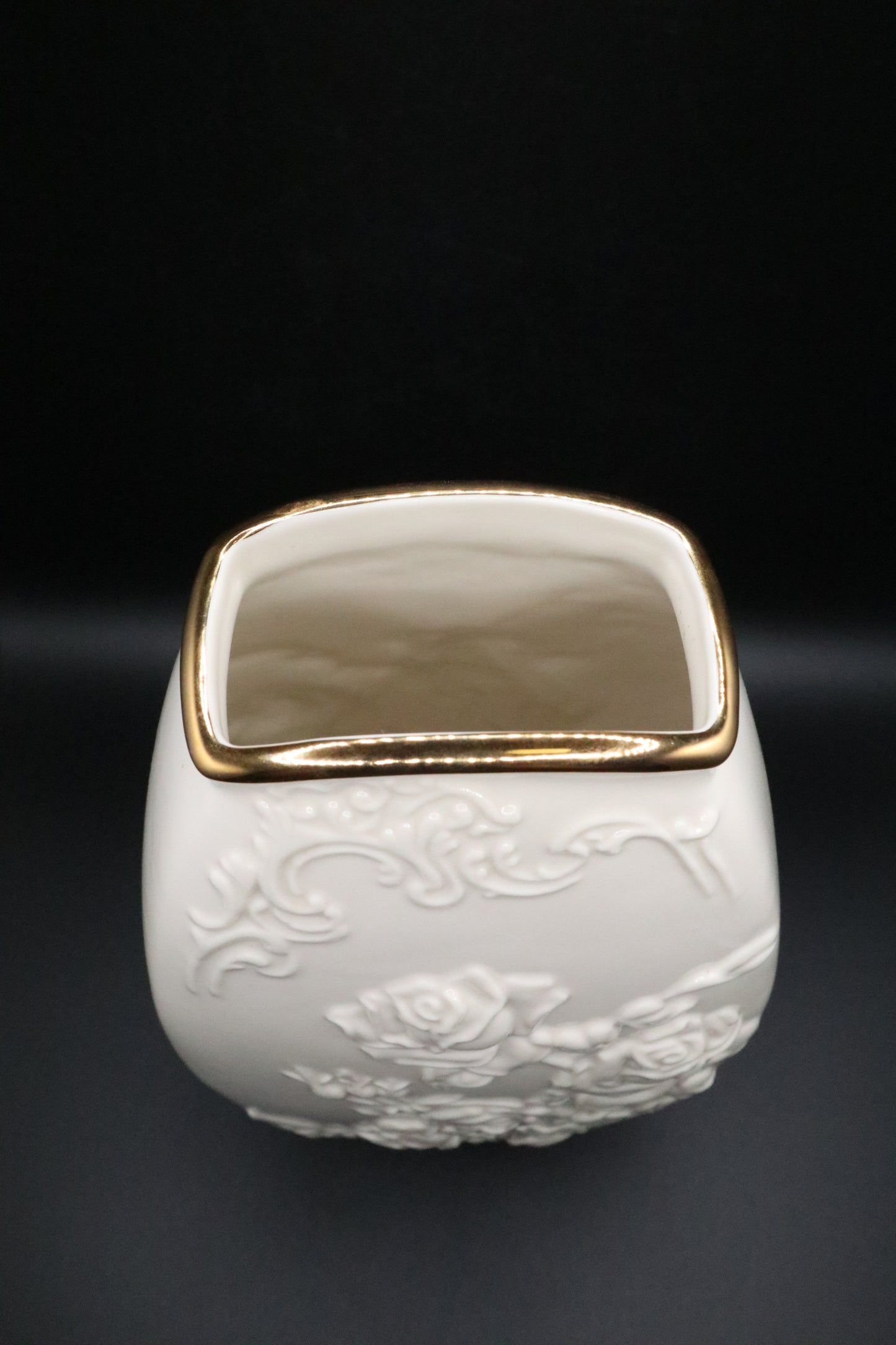 LENOX ROSE COLLECTION RECTANGULAR VASE