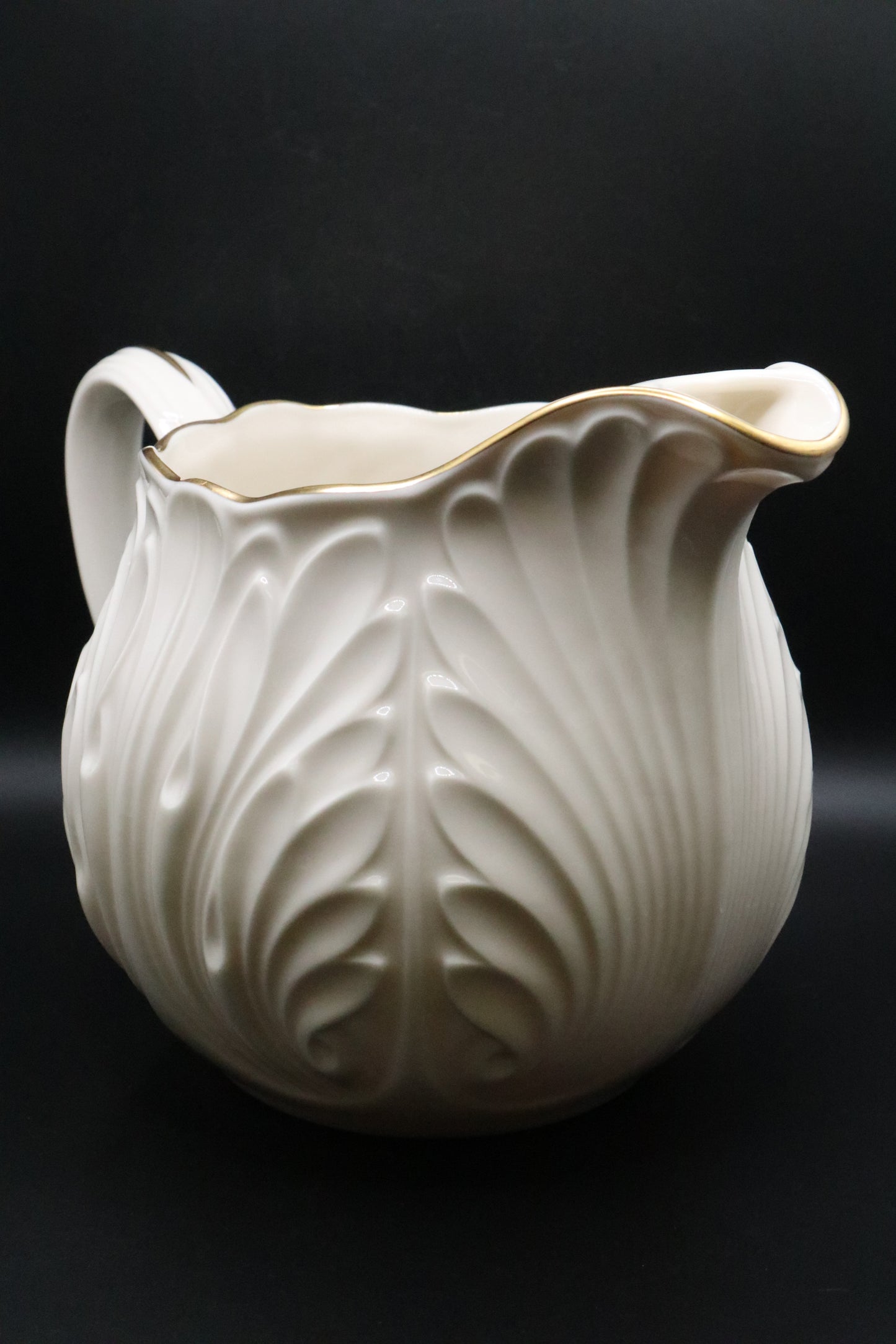 VINTAGE LENOX COTTAGE PITCHER LEAFY PATTERN